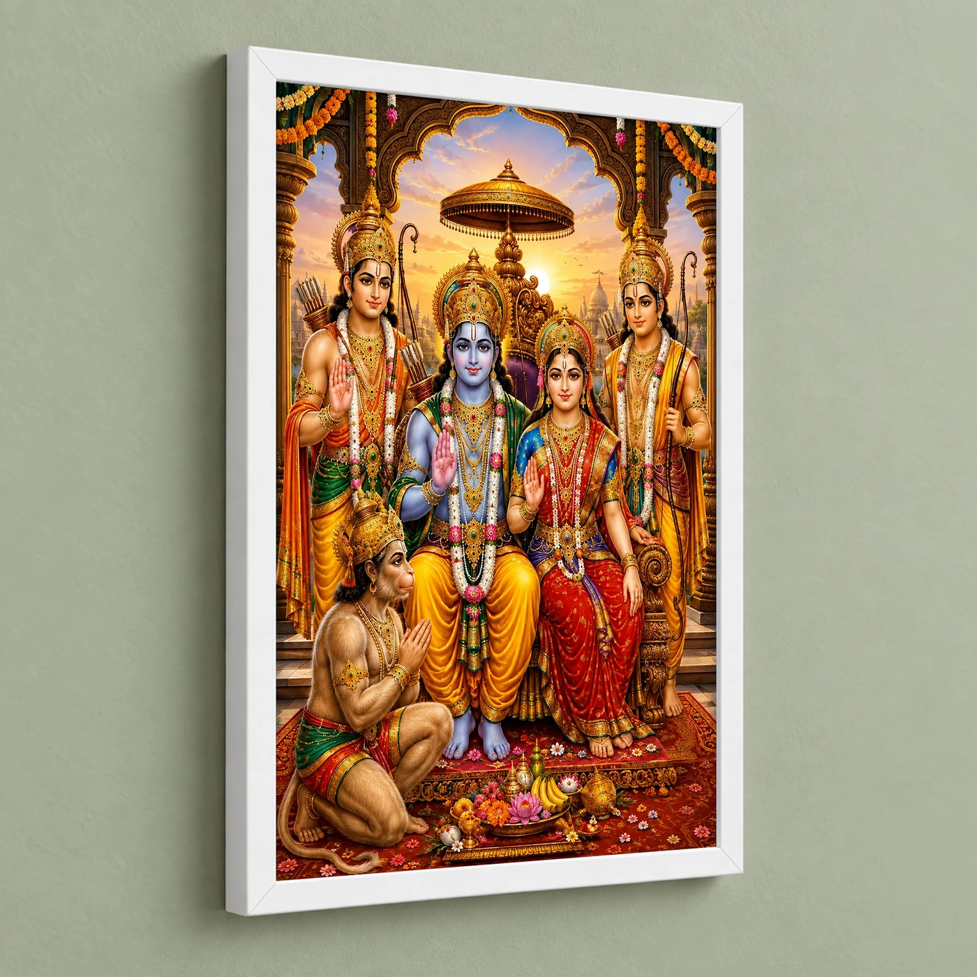 Ram Darbar Serene Sunrise Blessing Photo Frame, view 5