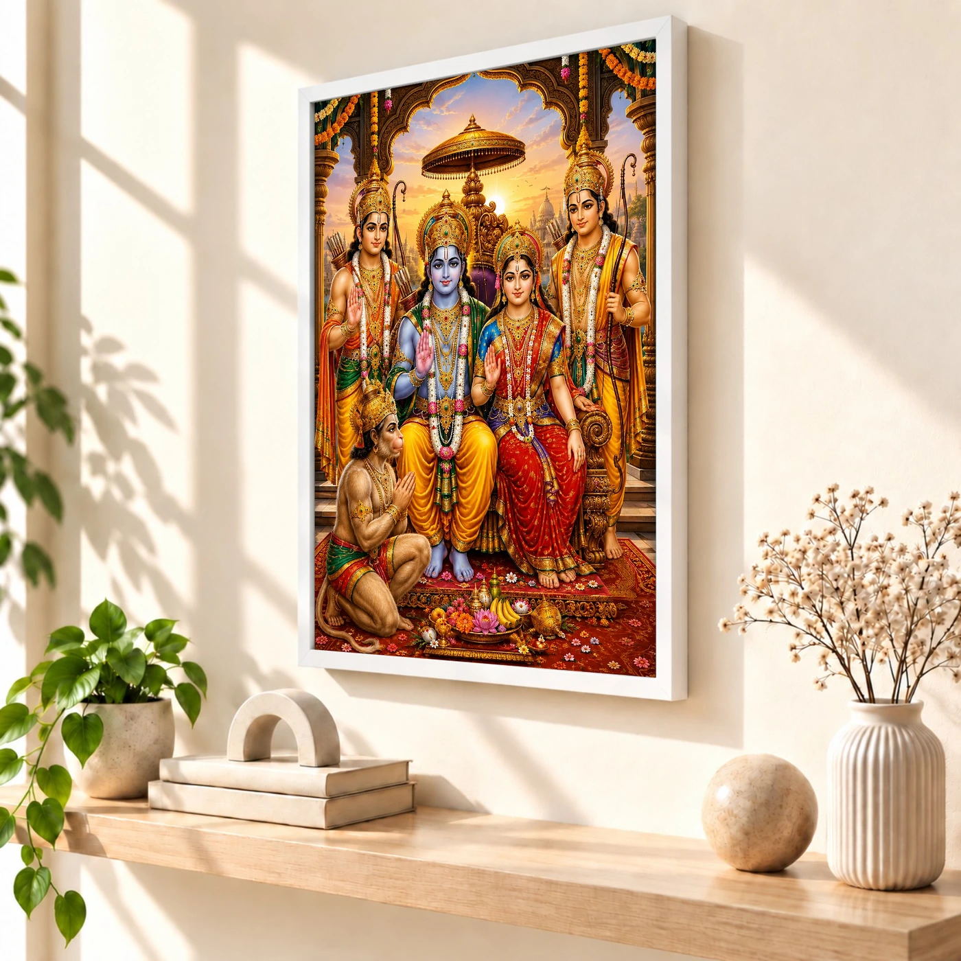 Ram Darbar Serene Sunrise Blessing Photo Frame, view 7