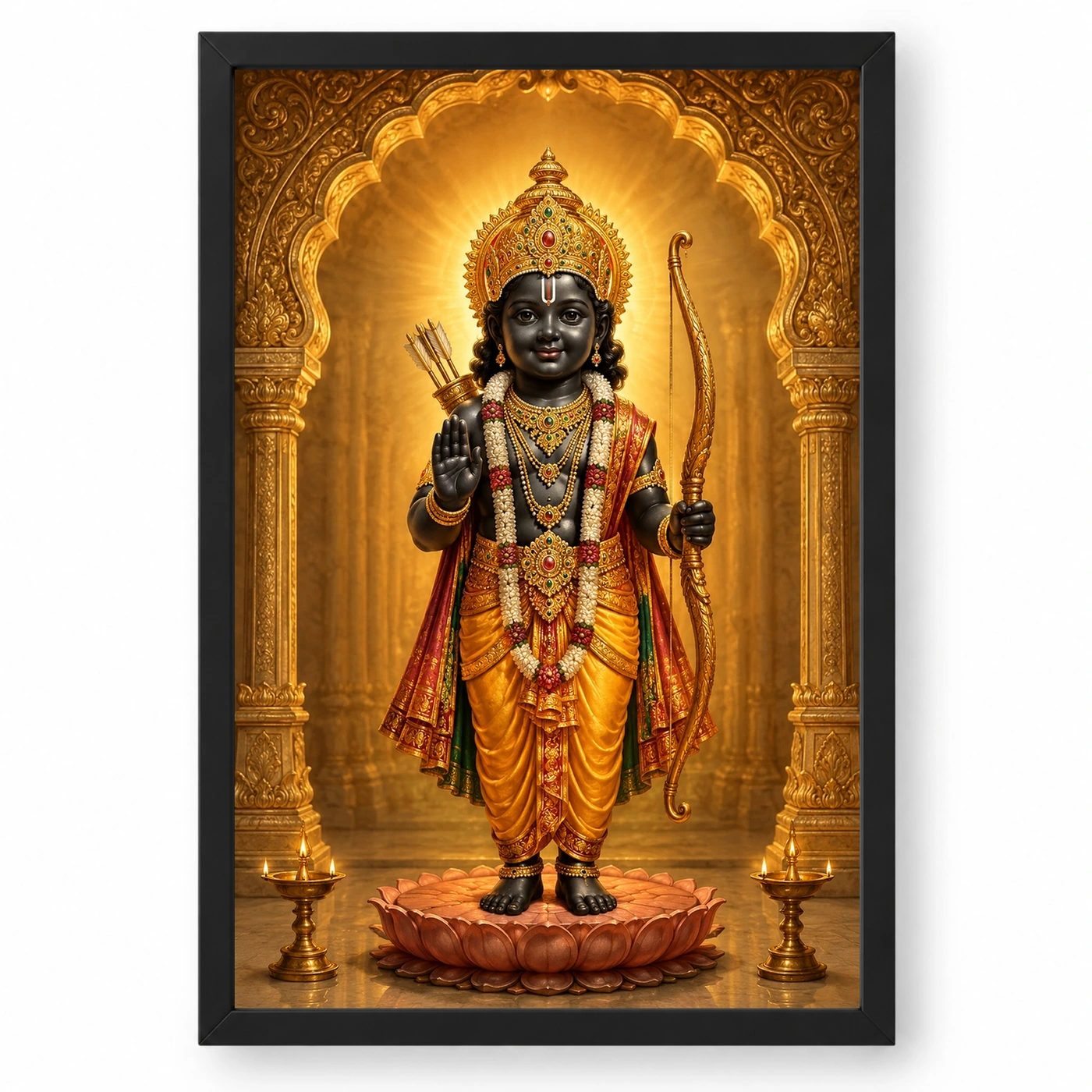 Ram Lalla — Ayodhya Temple Darshan Frame