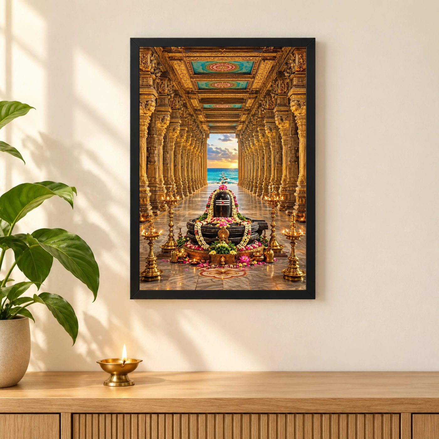 Rameshwaram Ramanathaswamy Corridor Photo Frame, view 3