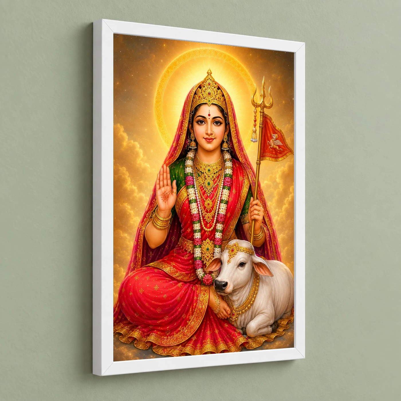 Rani Sati Dadi Cosmic Celestial Aura Photo Frame, view 5