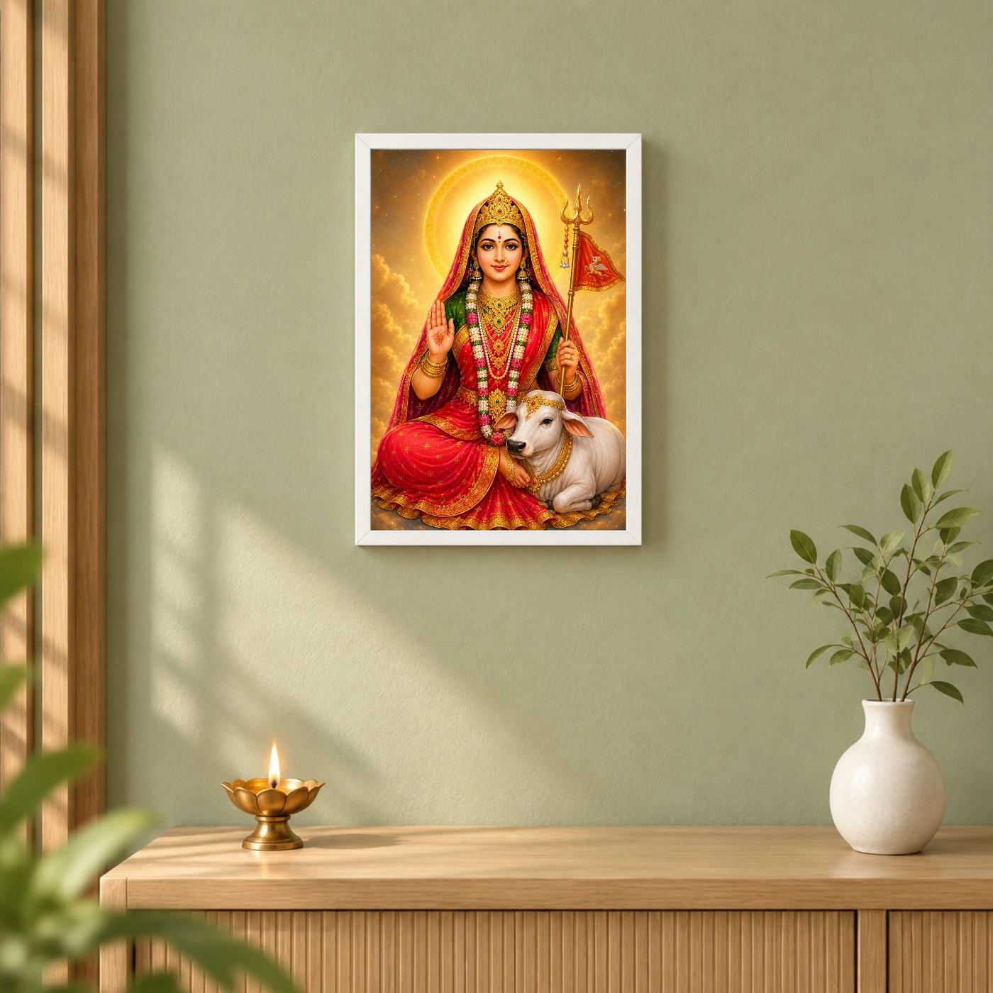 Rani Sati Dadi Cosmic Celestial Aura Photo Frame, view 6