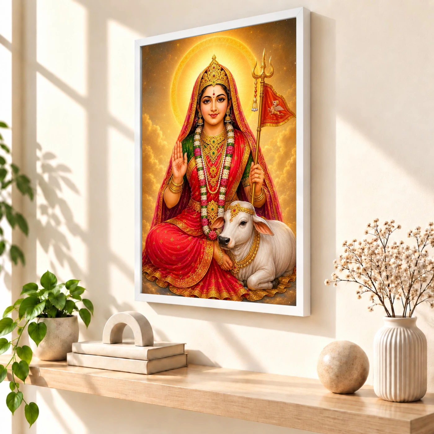 Rani Sati Dadi Cosmic Celestial Aura Photo Frame, view 7