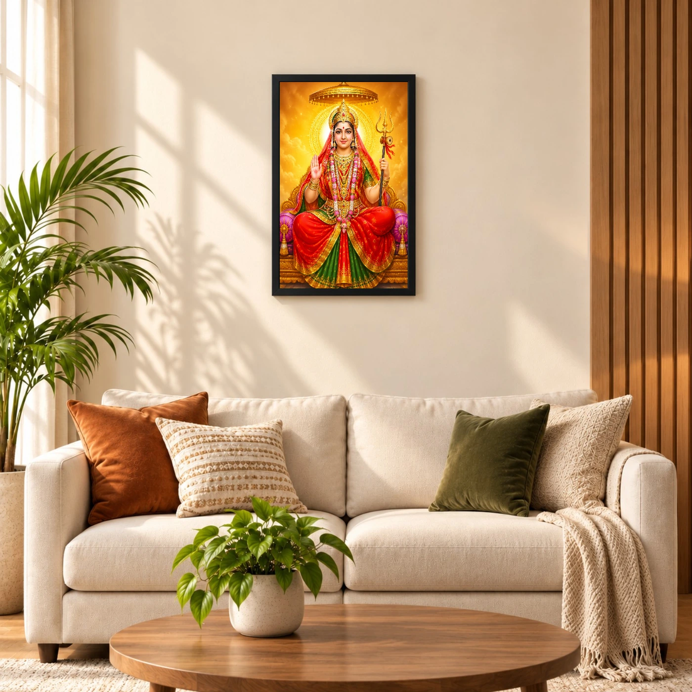 Rani Sati Dadi Peaceful Home Mandir Composition Photo Frame, view 8