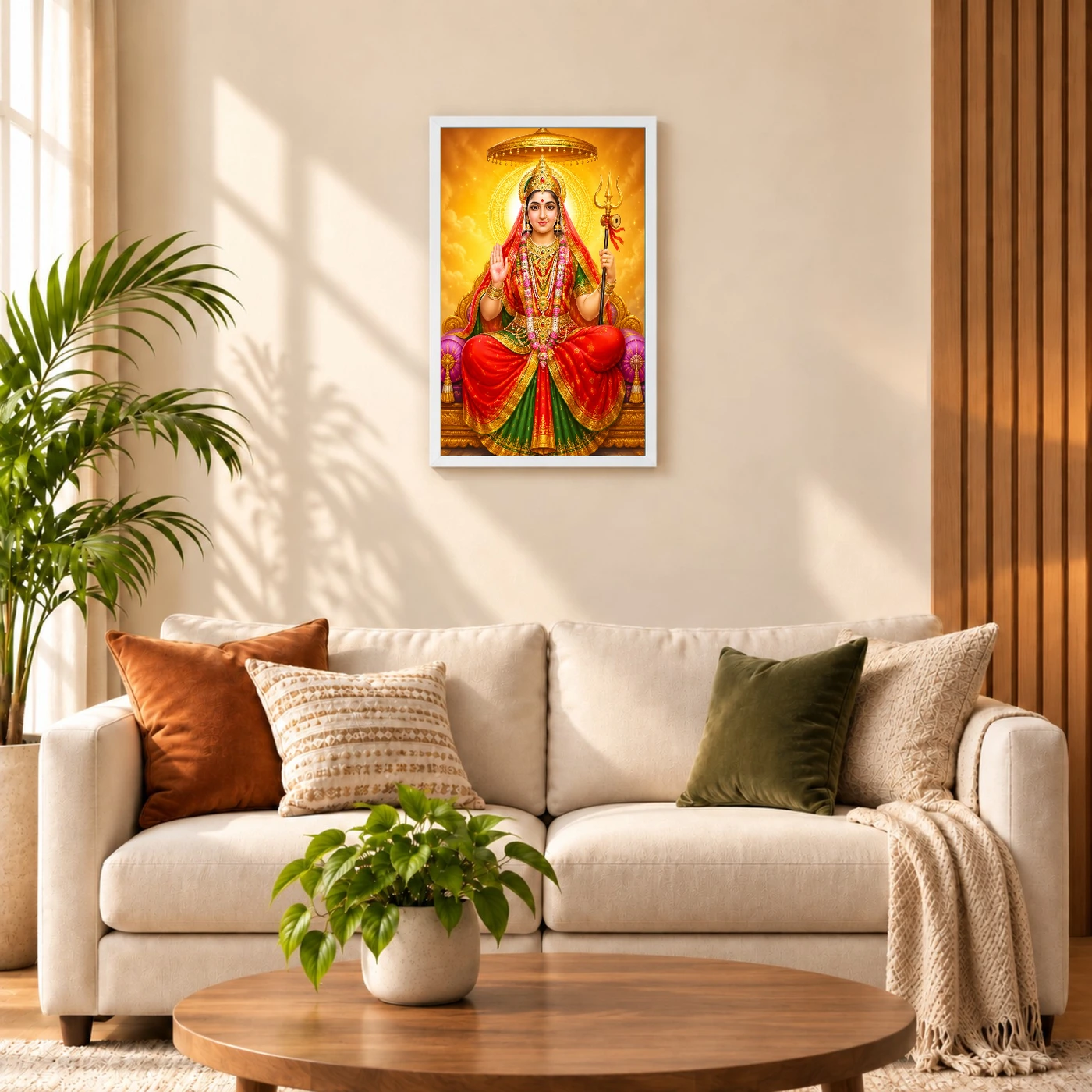 Rani Sati Dadi Peaceful Home Mandir Composition Photo Frame, view 9