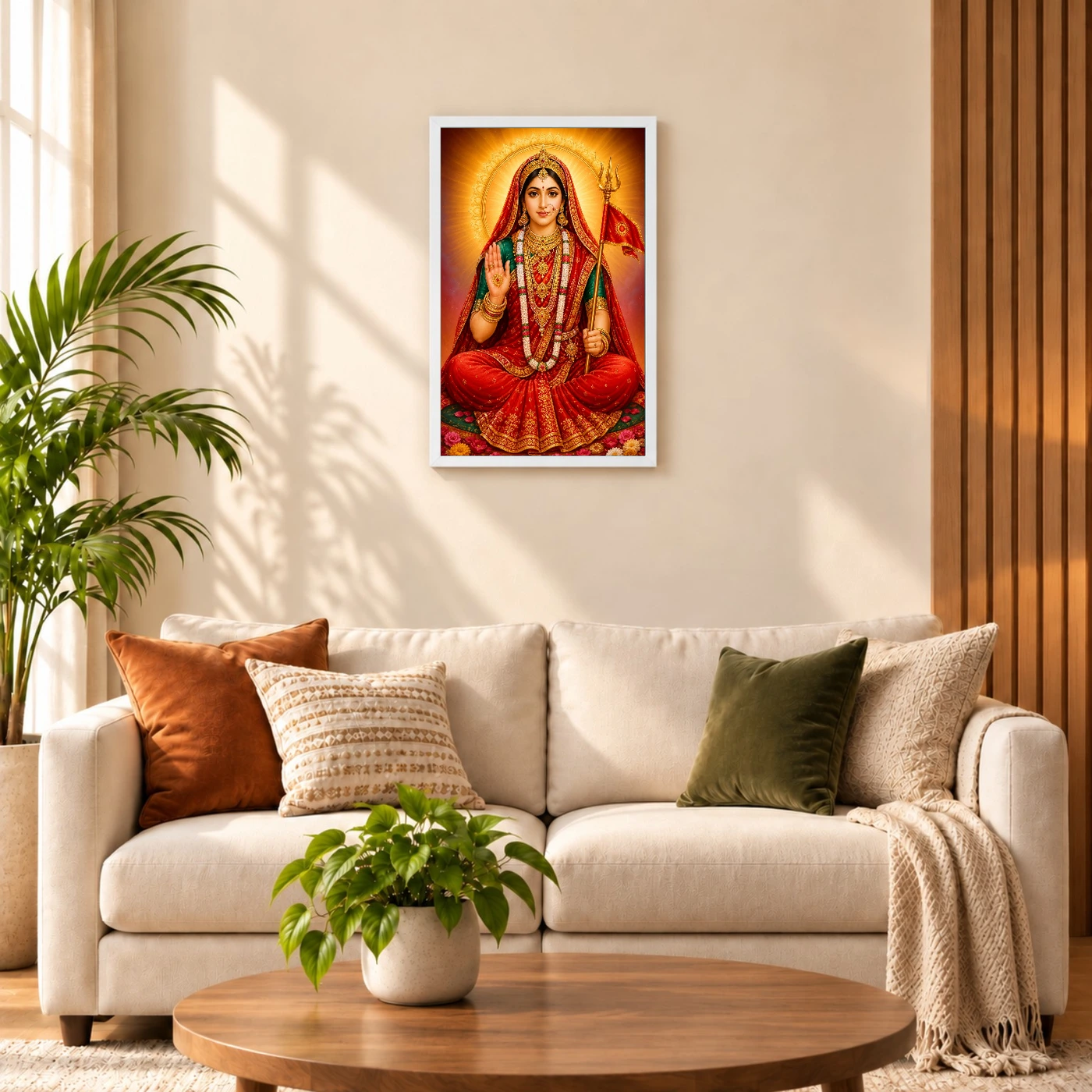 Rani Sati Dadi Royal Jewel-Toned Portrait Photo Frame, view 9
