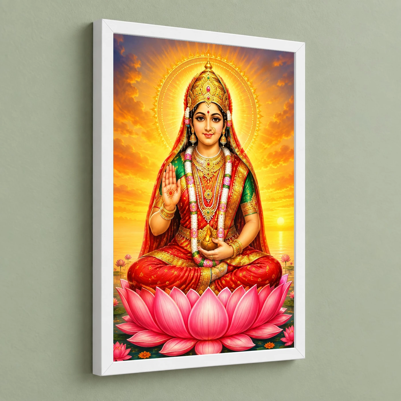 Rani Sati Dadi Serene Sunrise Blessing Photo Frame, view 5