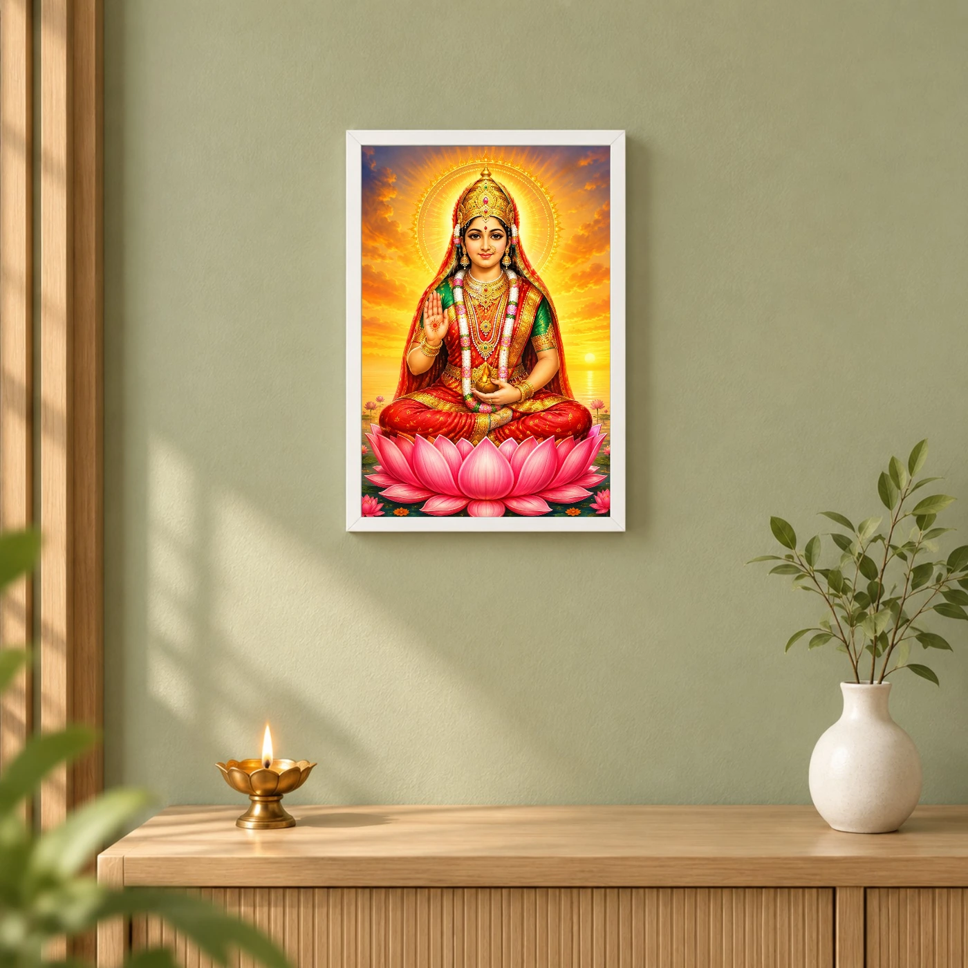 Rani Sati Dadi Serene Sunrise Blessing Photo Frame, view 6