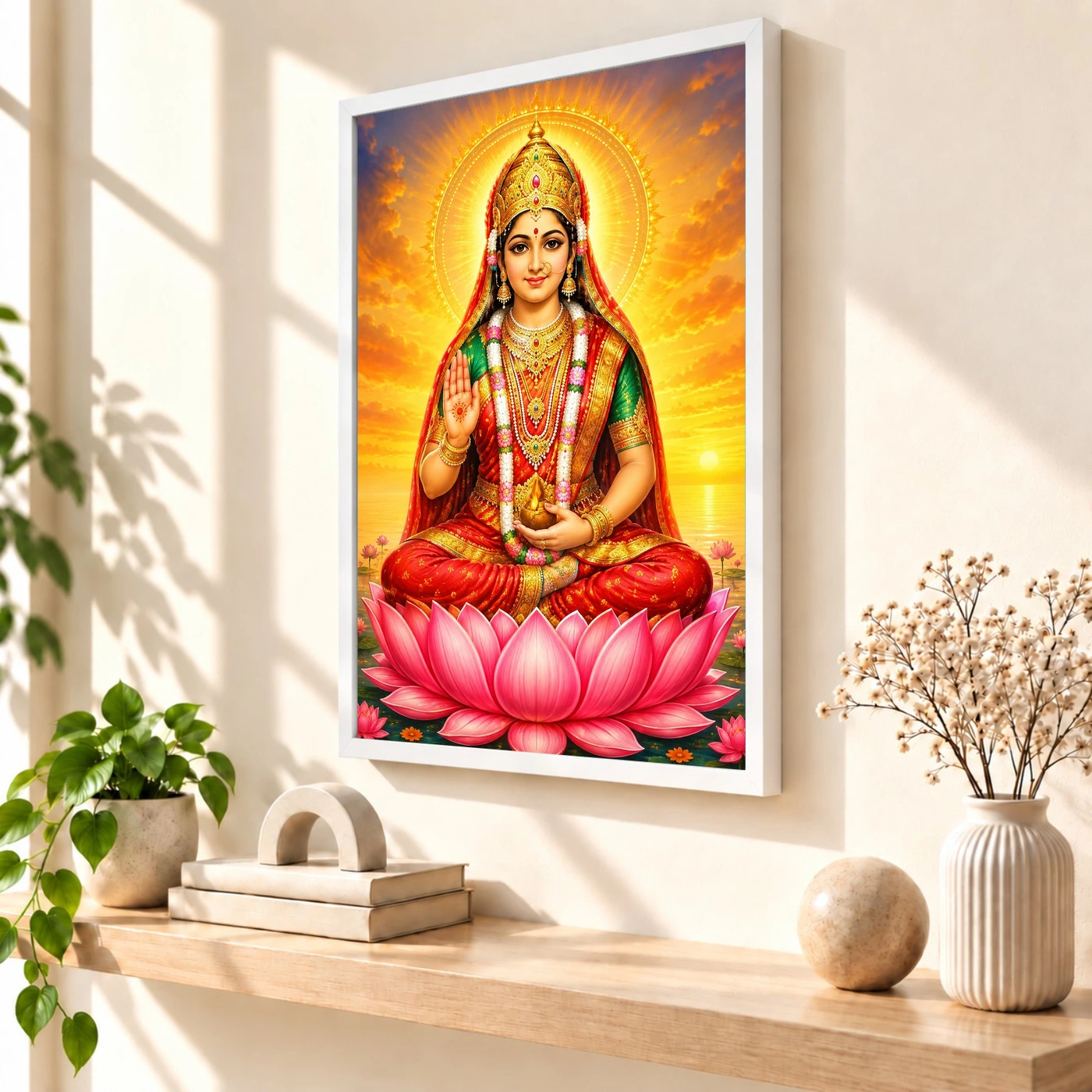 Rani Sati Dadi Serene Sunrise Blessing Photo Frame, view 7