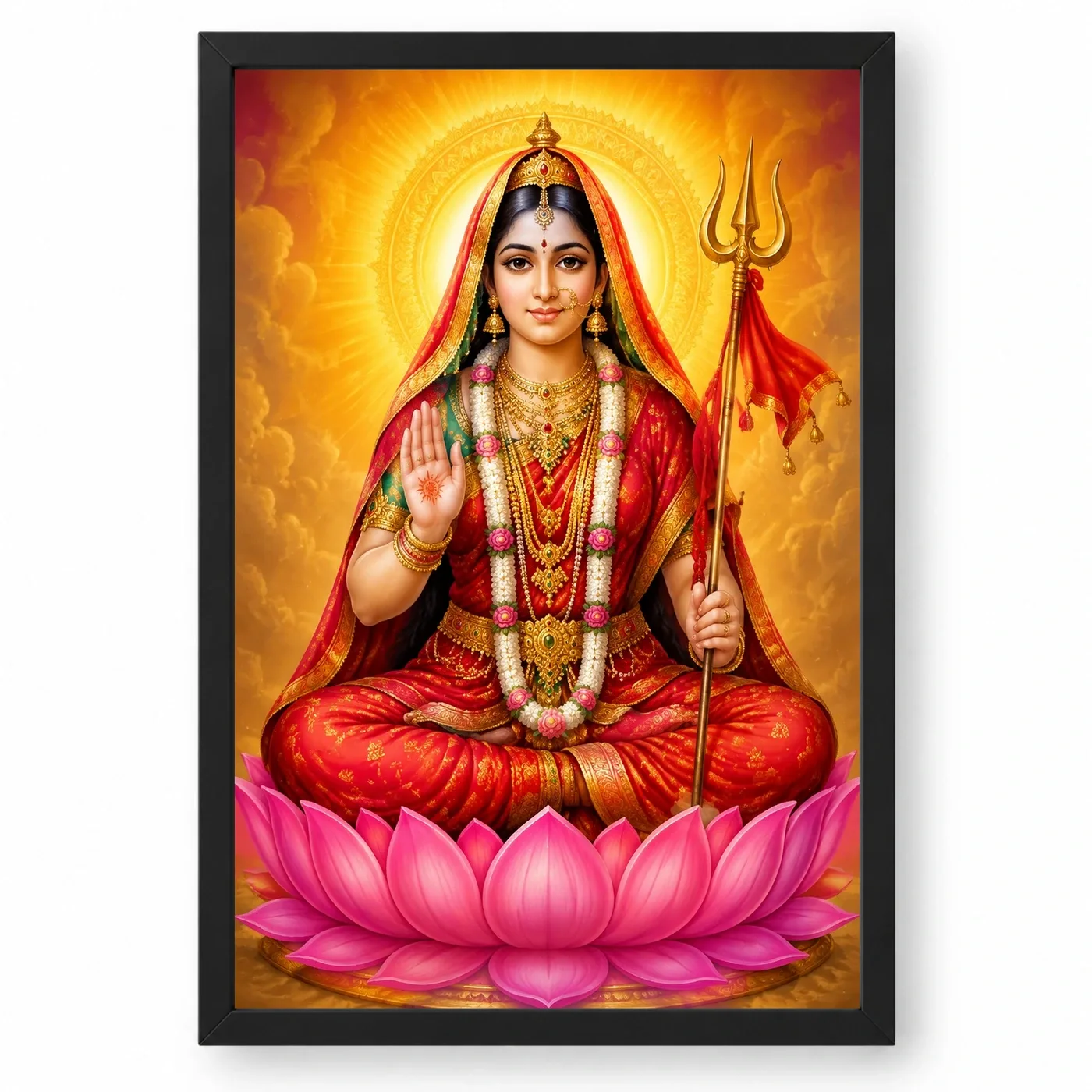 Rani Sati Dadi Vivid Premium Spiritual Poster Art Photo Frame