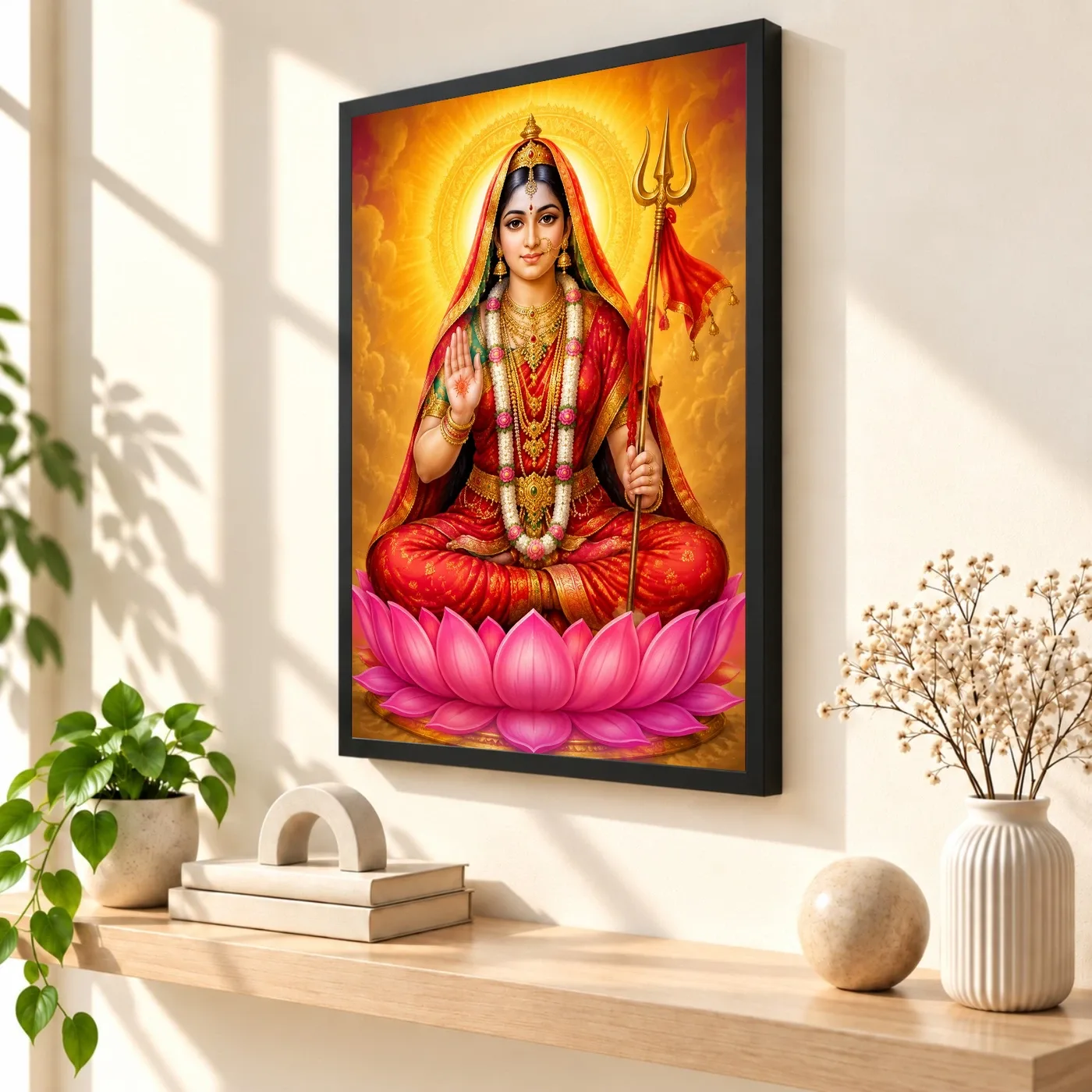 Rani Sati Dadi Vivid Premium Spiritual Poster Art Photo Frame, view 2