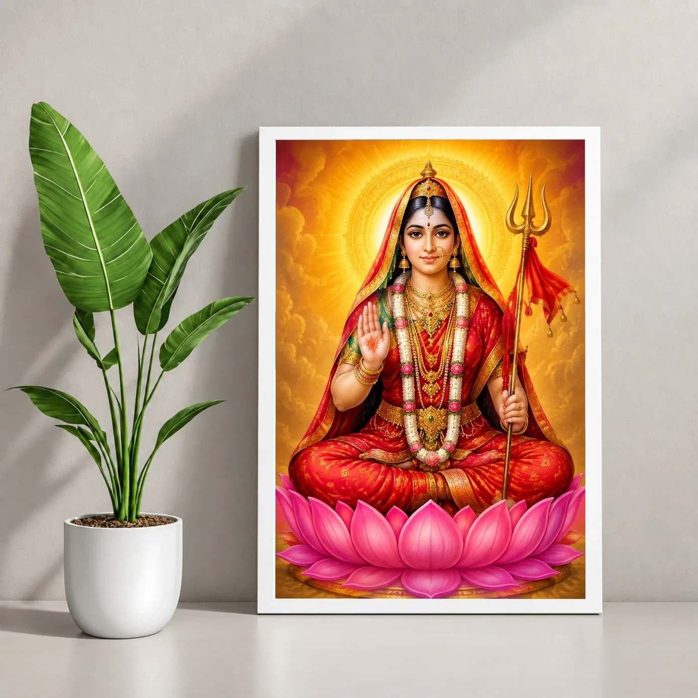 Rani Sati Dadi Vivid Premium Spiritual Poster Art Photo Frame, view 4