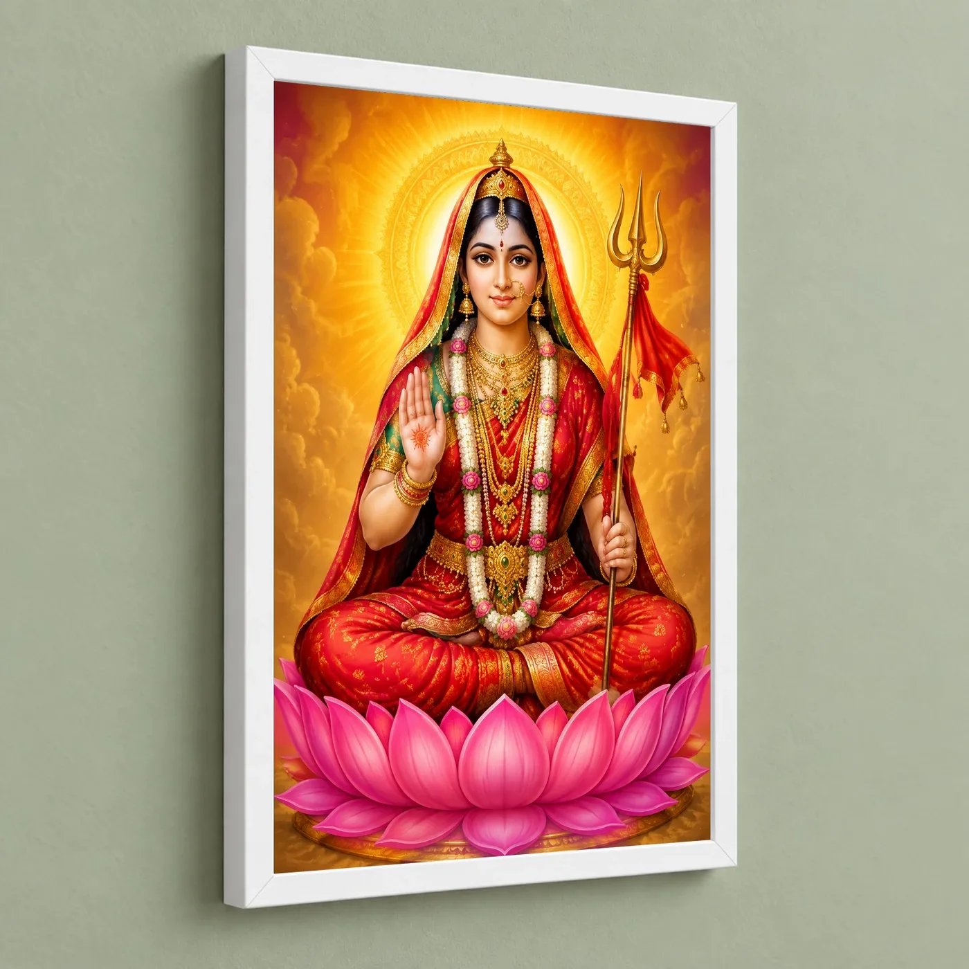 Rani Sati Dadi Vivid Premium Spiritual Poster Art Photo Frame, view 5
