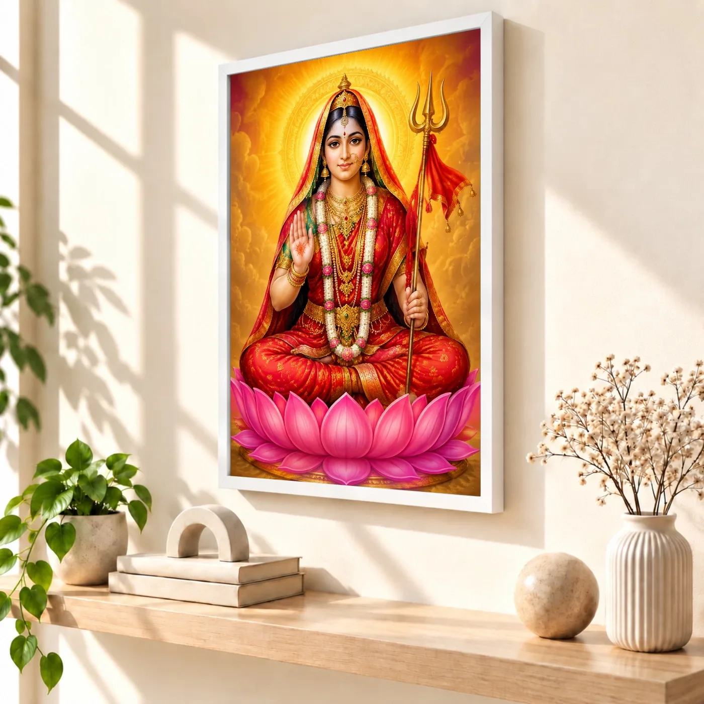 Rani Sati Dadi Vivid Premium Spiritual Poster Art Photo Frame, view 7