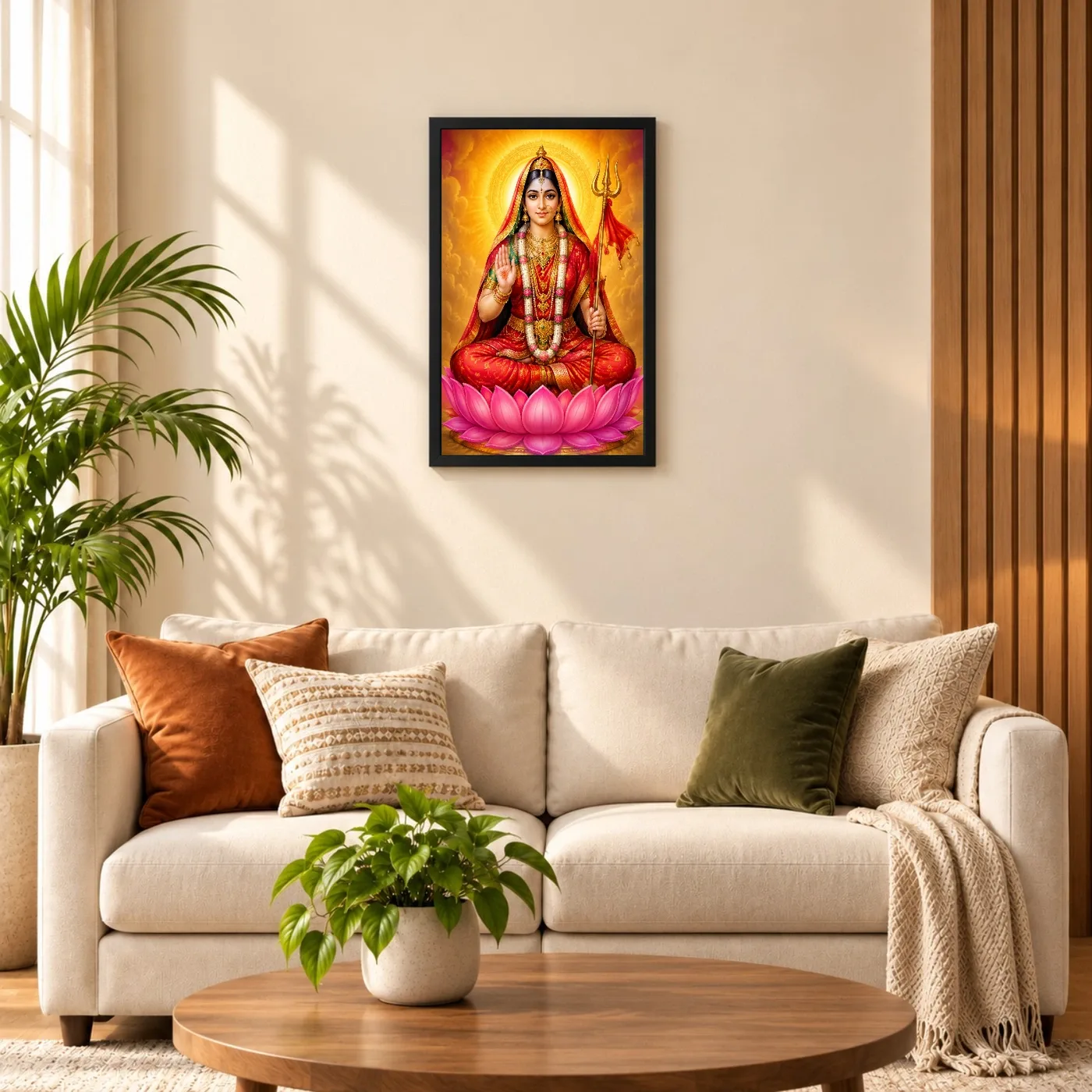 Rani Sati Dadi Vivid Premium Spiritual Poster Art Photo Frame, view 8