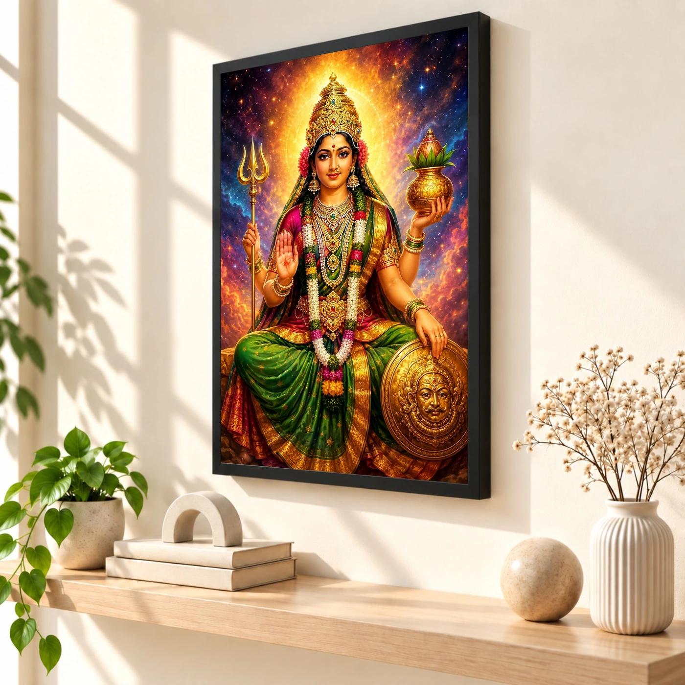 Renuka Yellamma Cosmic Celestial Aura Photo Frame, view 2