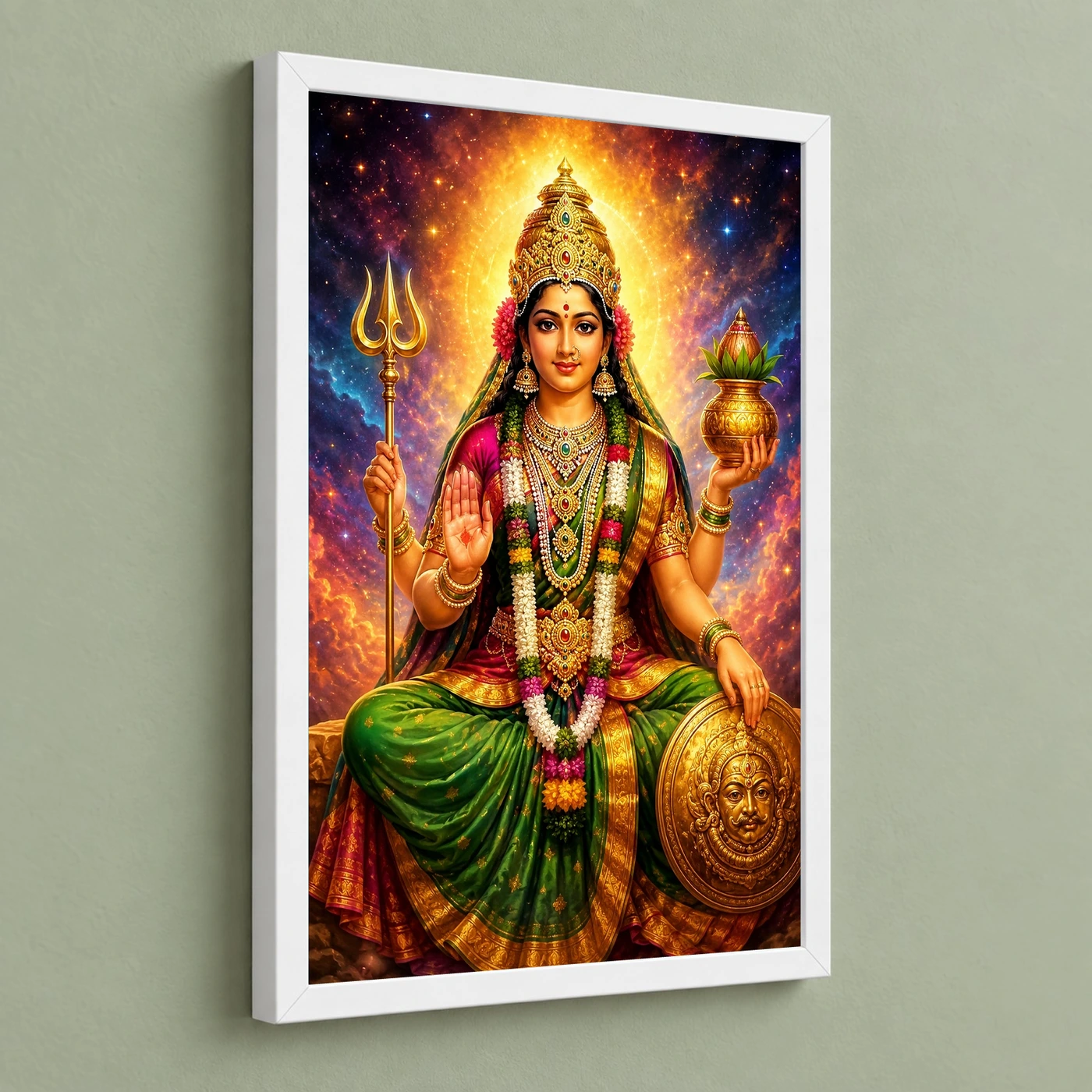 Renuka Yellamma Cosmic Celestial Aura Photo Frame, view 5