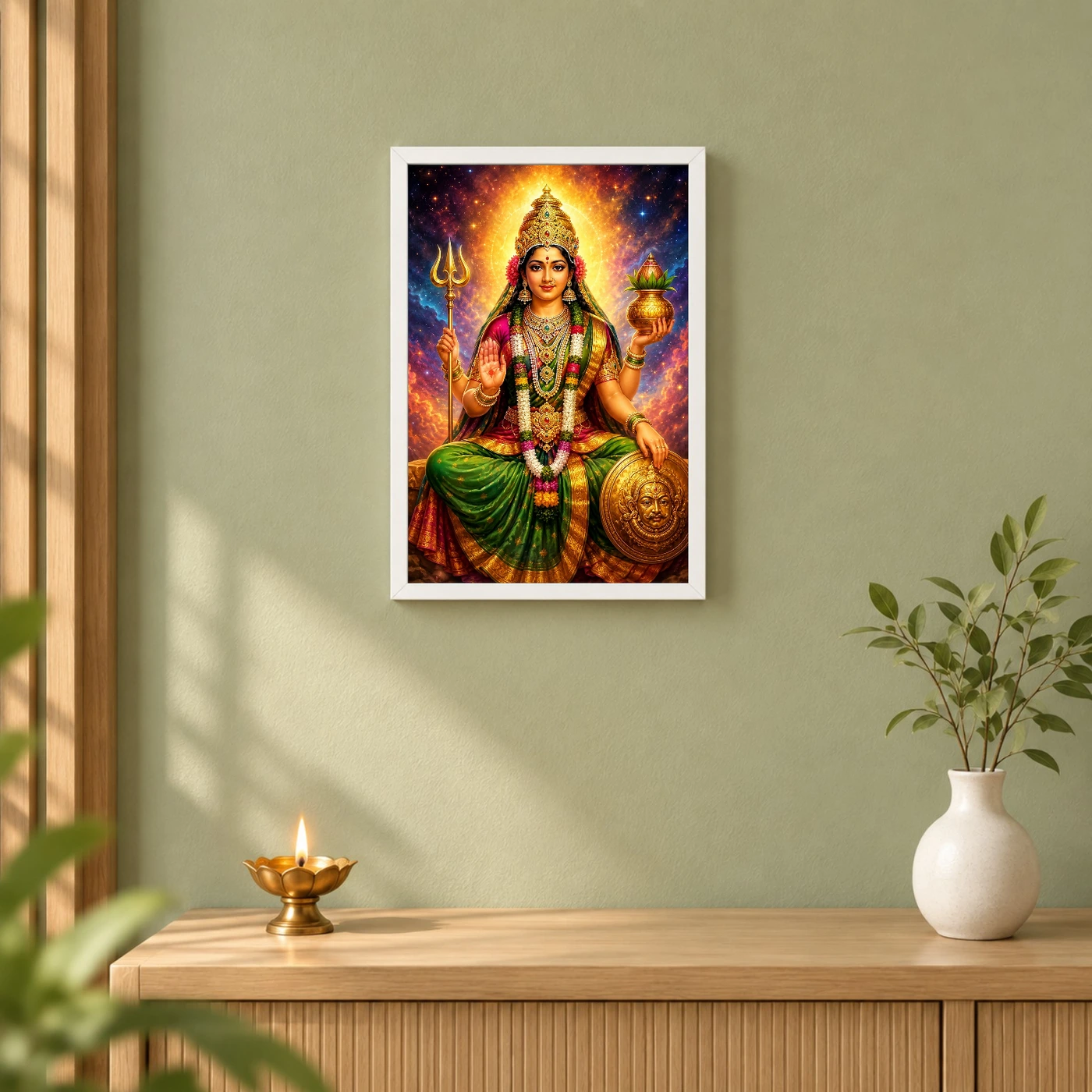 Renuka Yellamma Cosmic Celestial Aura Photo Frame, view 6
