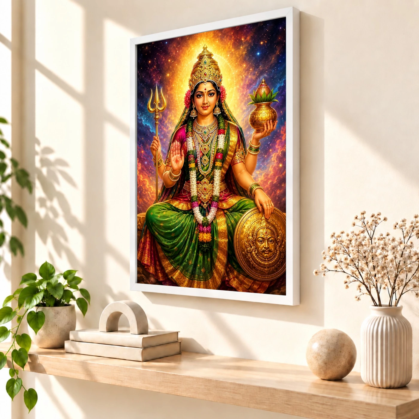 Renuka Yellamma Cosmic Celestial Aura Photo Frame, view 7