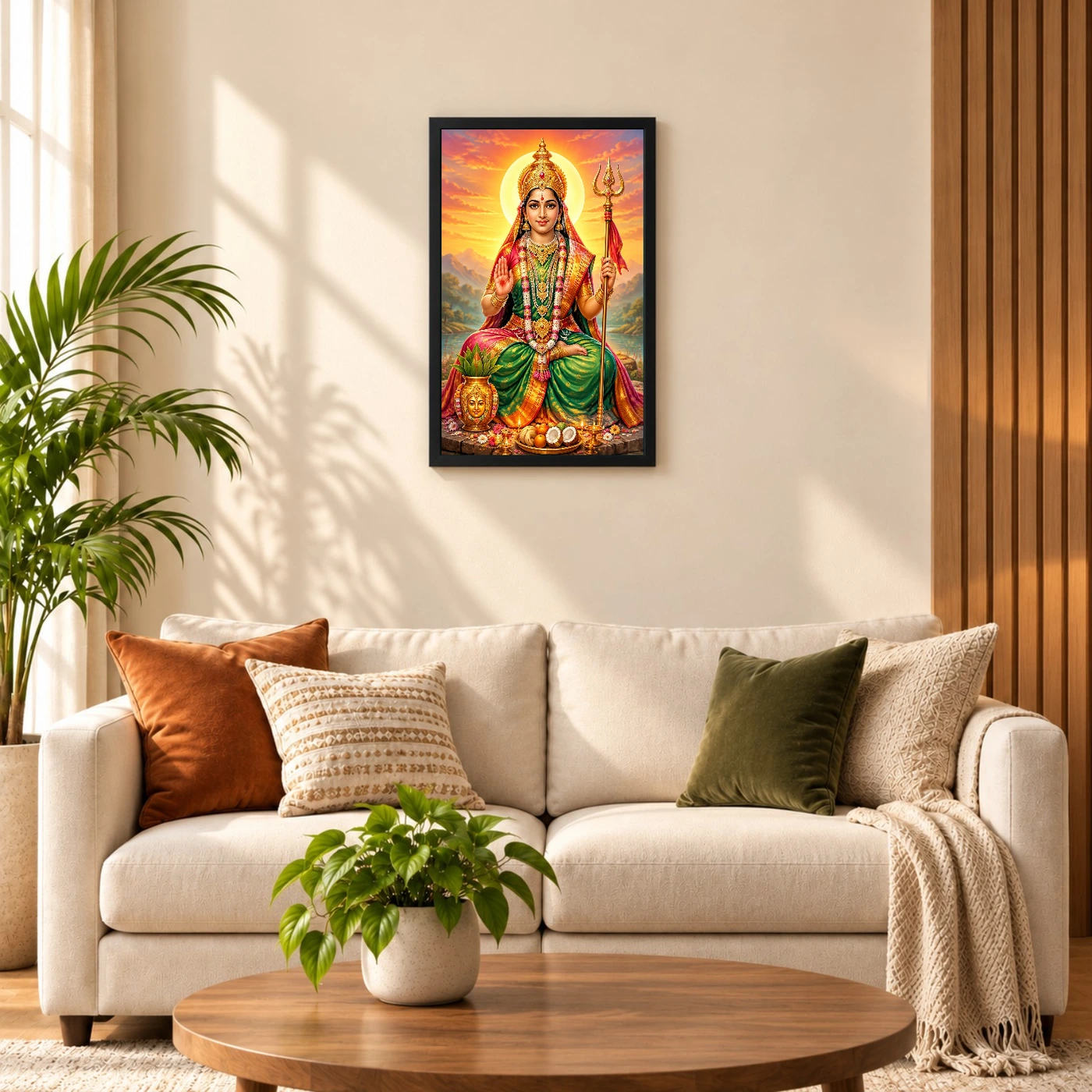 Renuka Yellamma Serene Sunrise Blessing Photo Frame, view 8