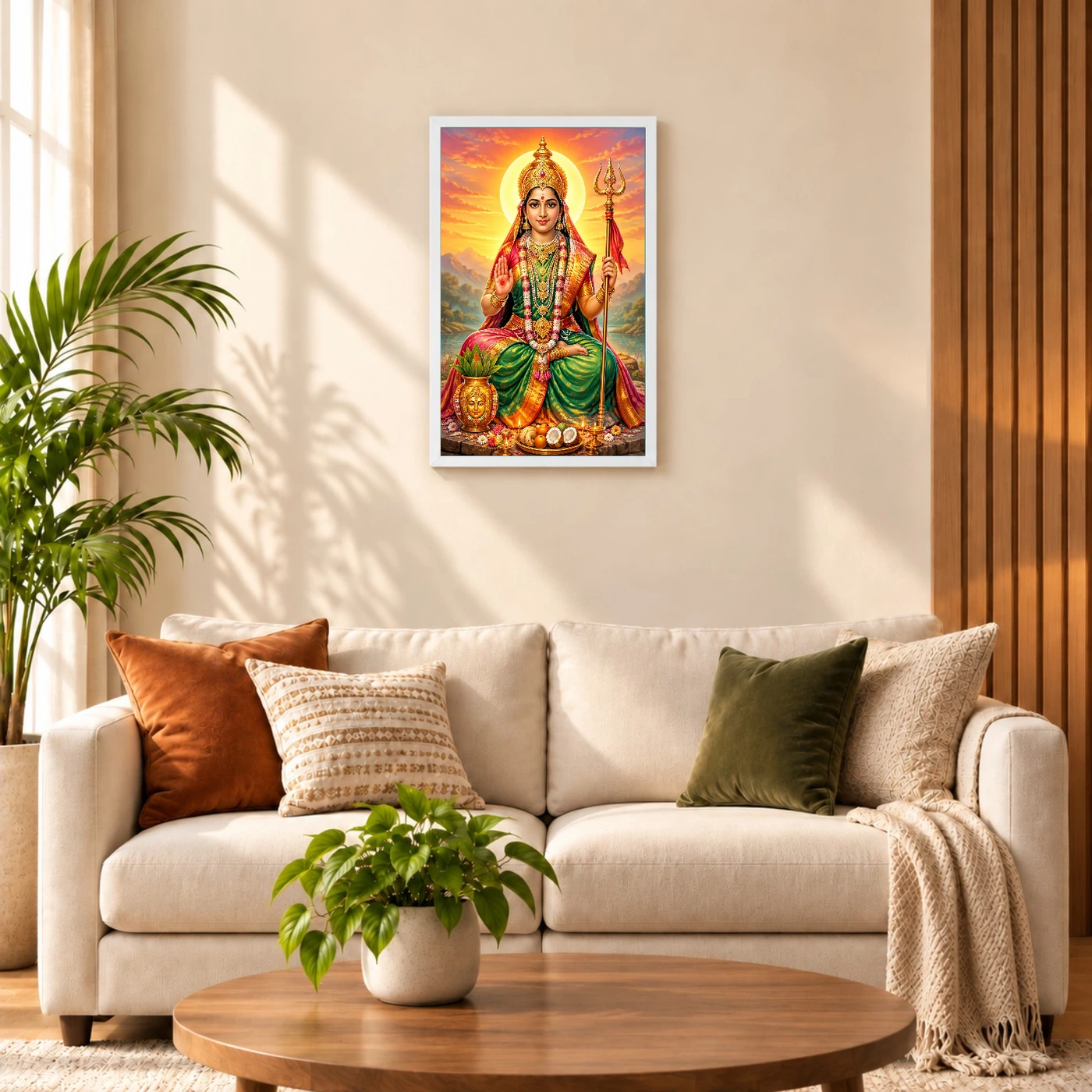 Renuka Yellamma Serene Sunrise Blessing Photo Frame, view 9