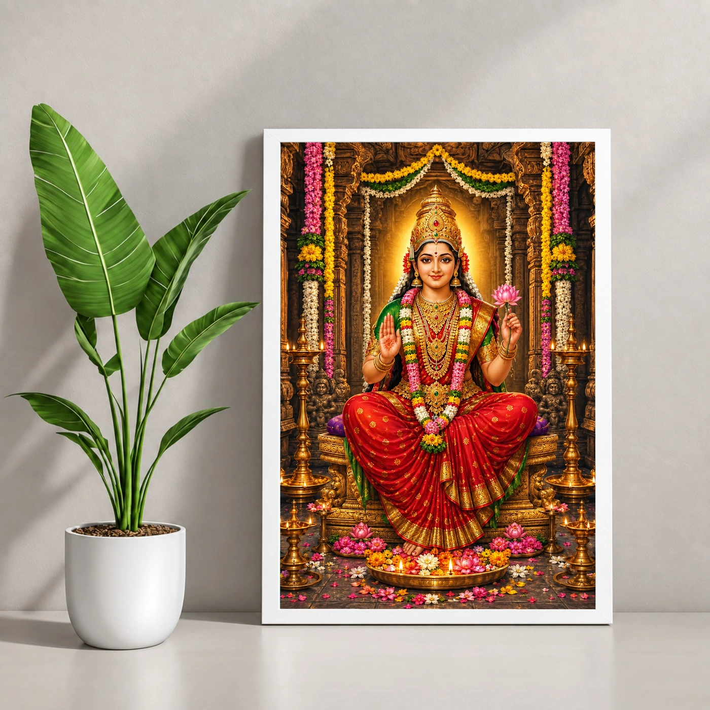 Renuka Yellamma Temple Lotus Photo Frame, view 4