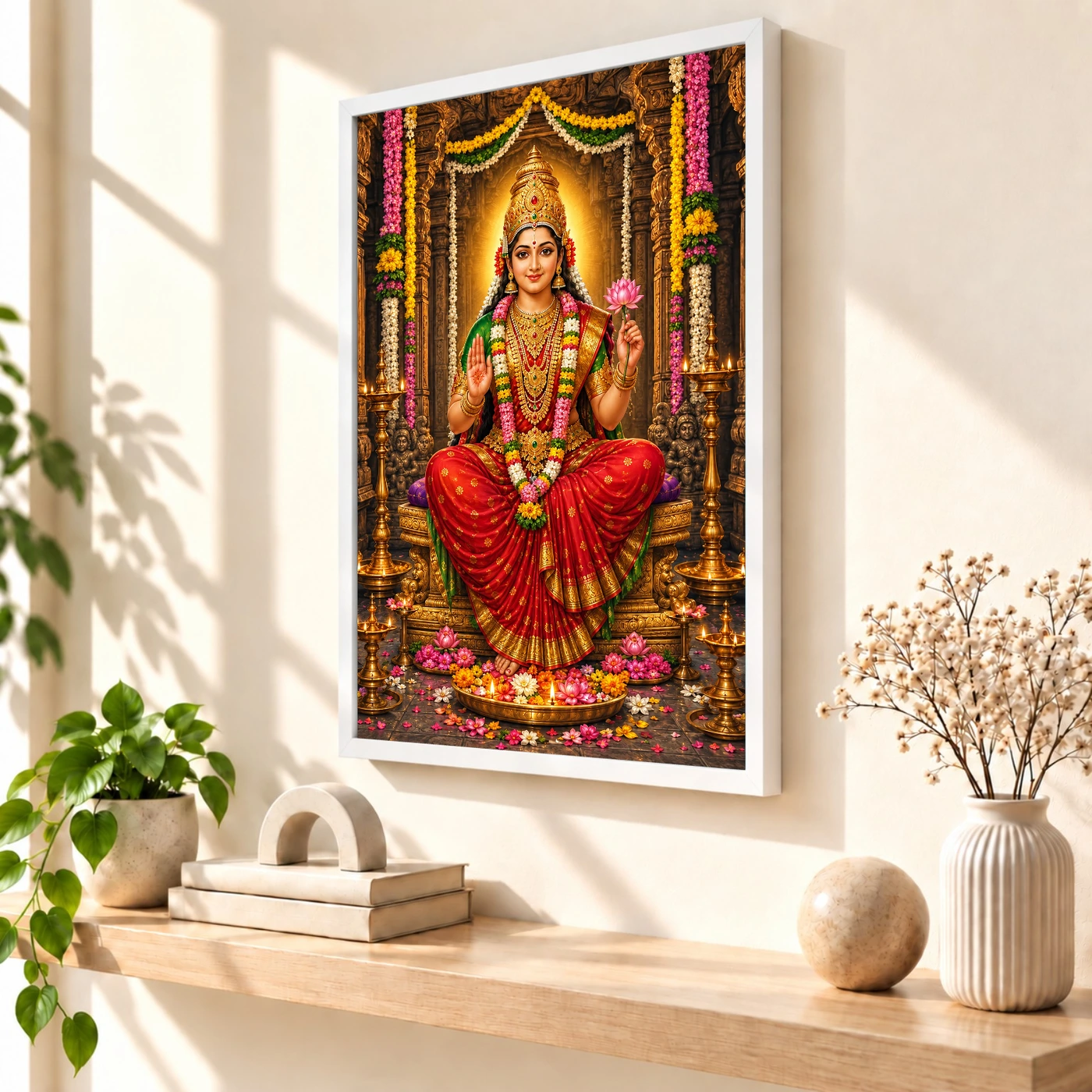 Renuka Yellamma Temple Lotus Photo Frame, view 7