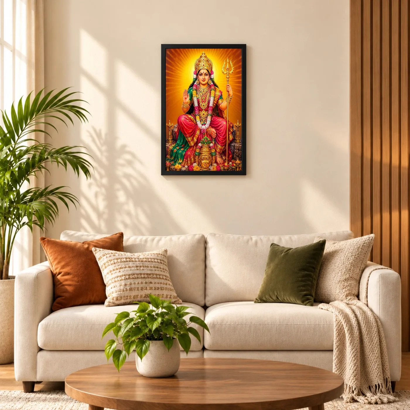 Renuka Yellamma Vivid Premium Spiritual Poster Art Photo Frame, view 8