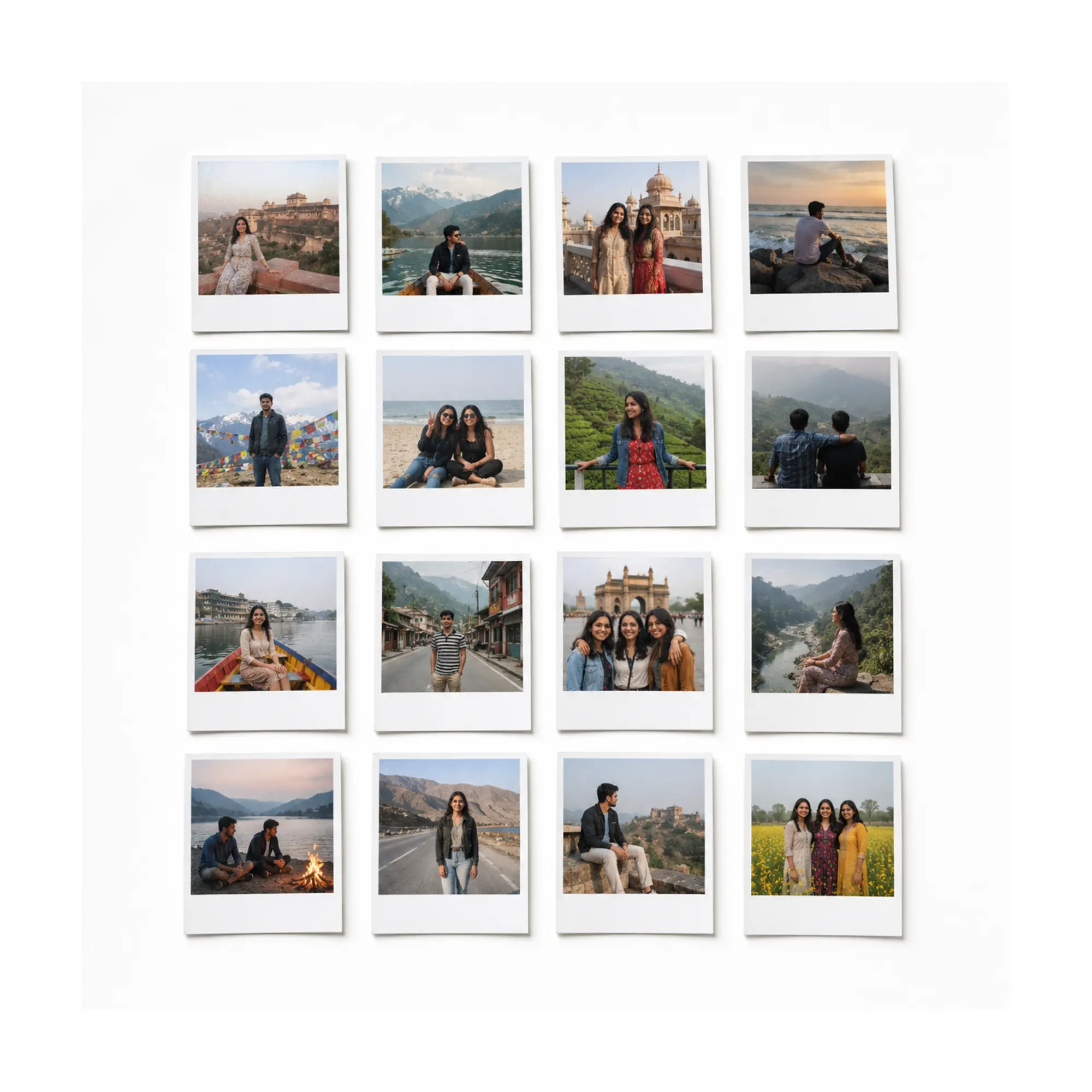 Retro Photo Prints – Set of 16