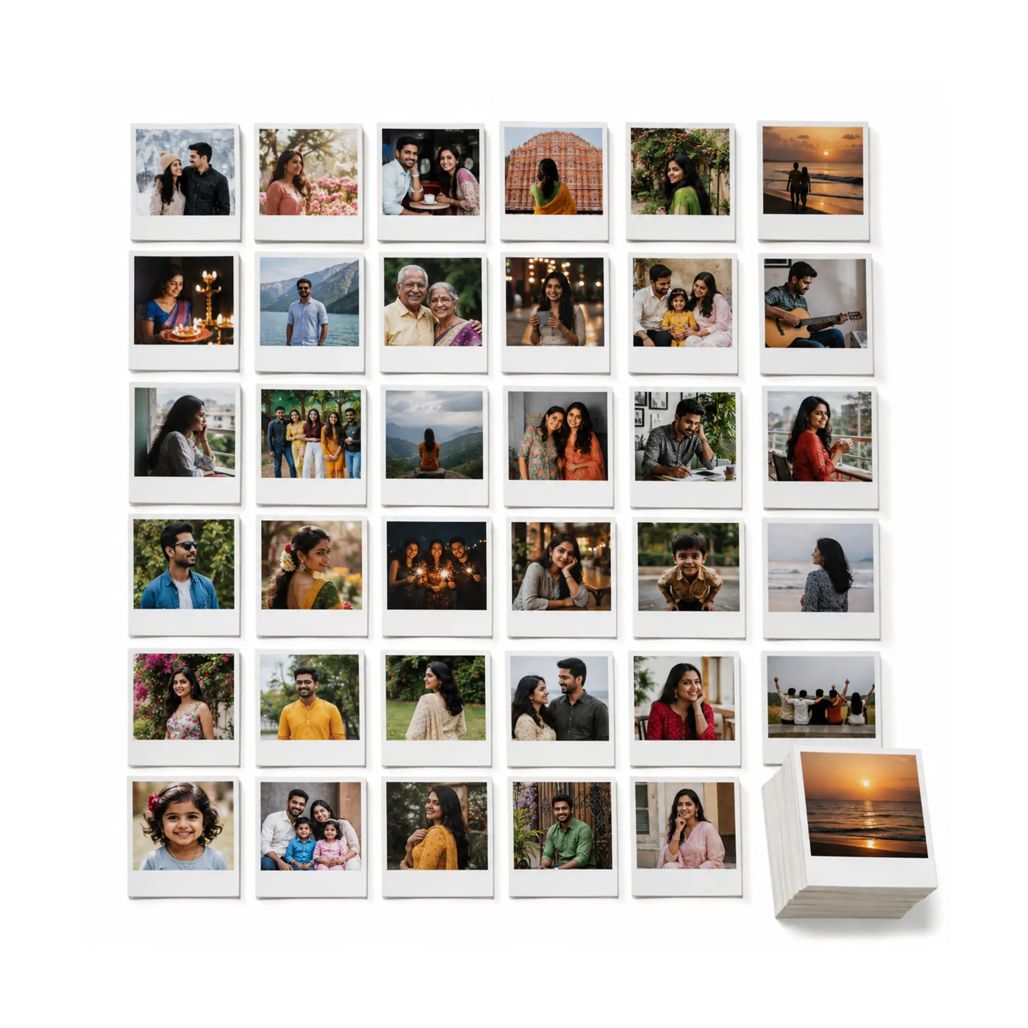 Retro Photo Prints – Set of 36