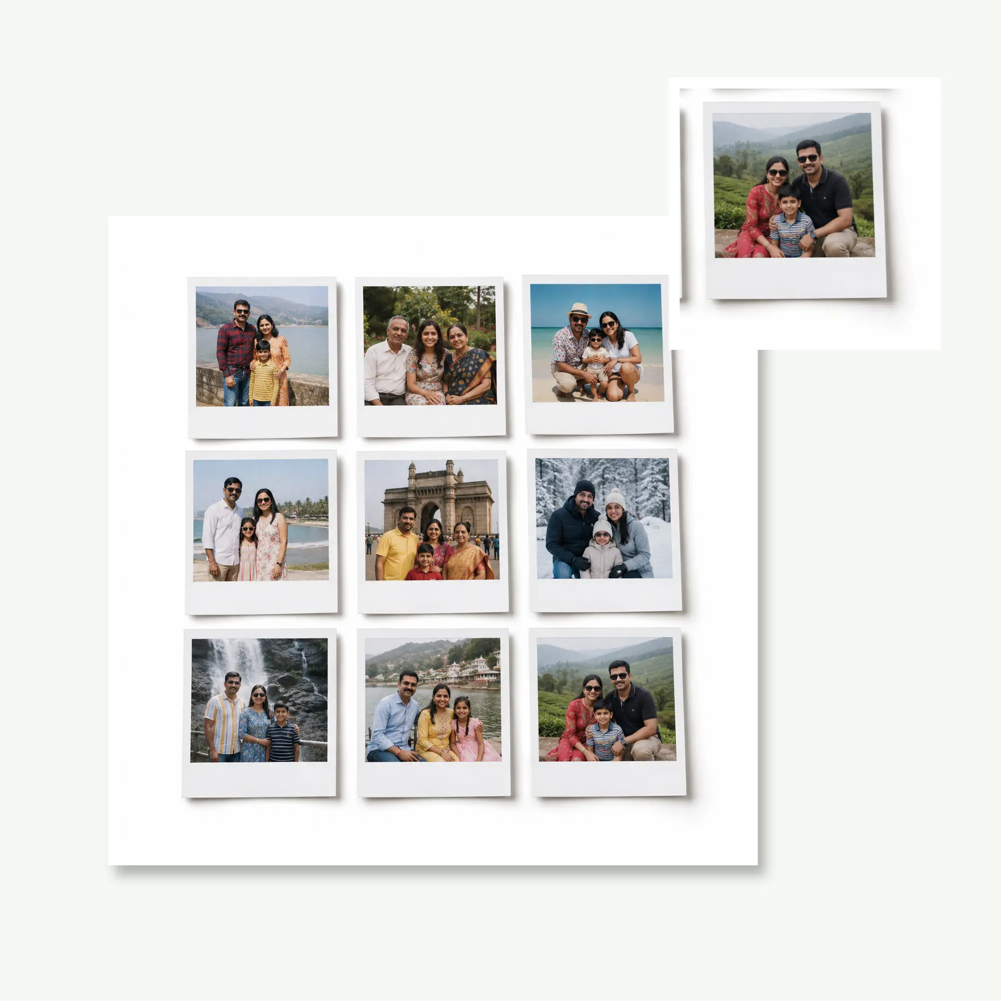 Retro Photo Prints – Set of 9, view 3