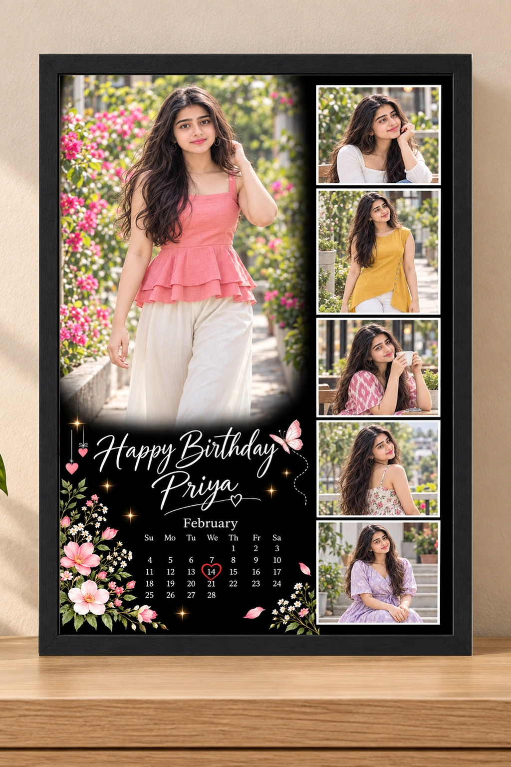 Romantic Birthday Photo Frame for Girlfriend Style 2, view 2