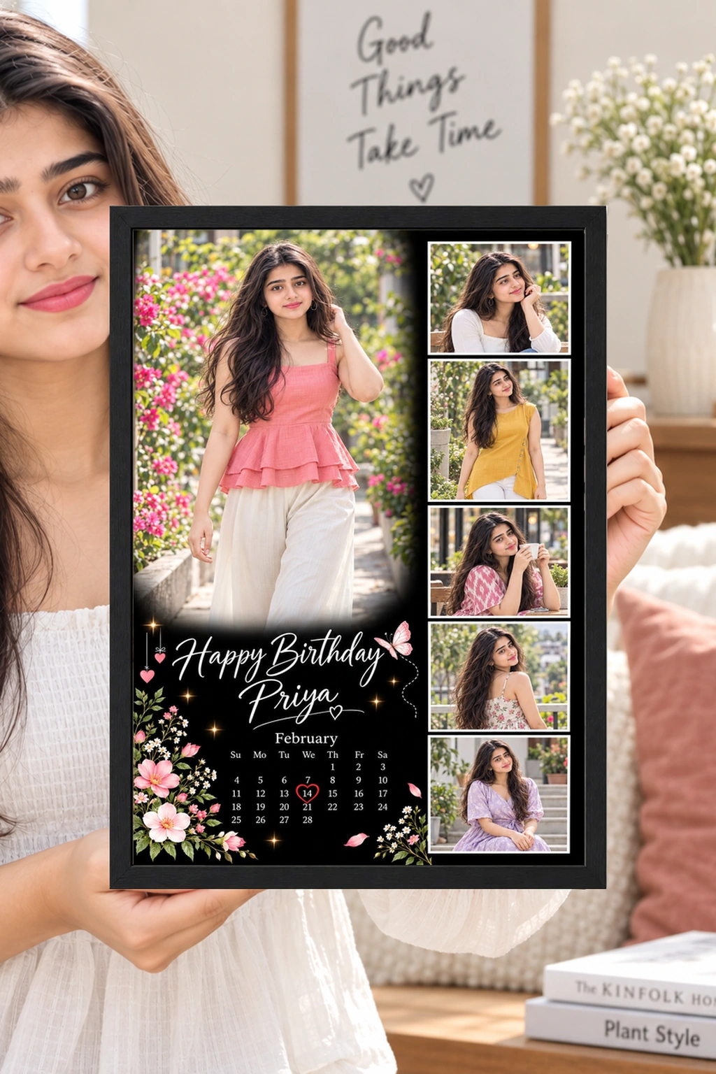 Romantic Birthday Photo Frame for Girlfriend Style 2, view 5