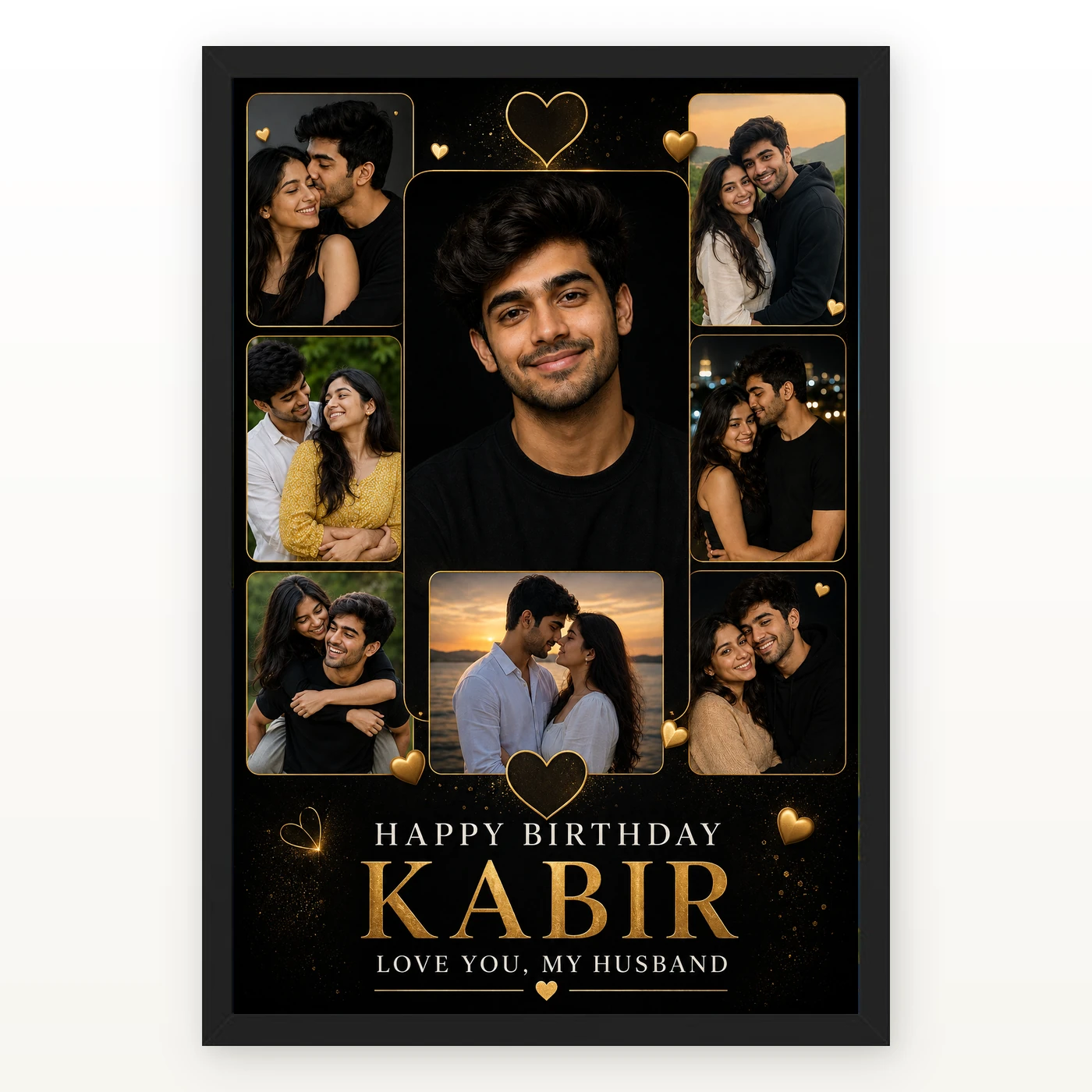 Romantic Photo Frame for Husband Birthday