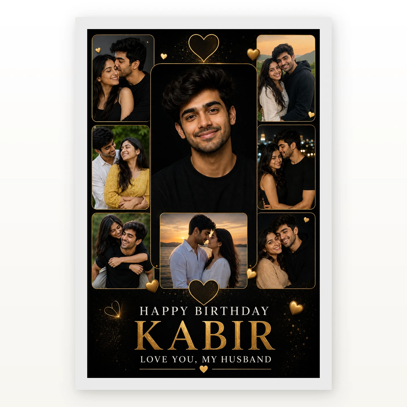 Romantic Photo Frame for Husband Birthday, view 2