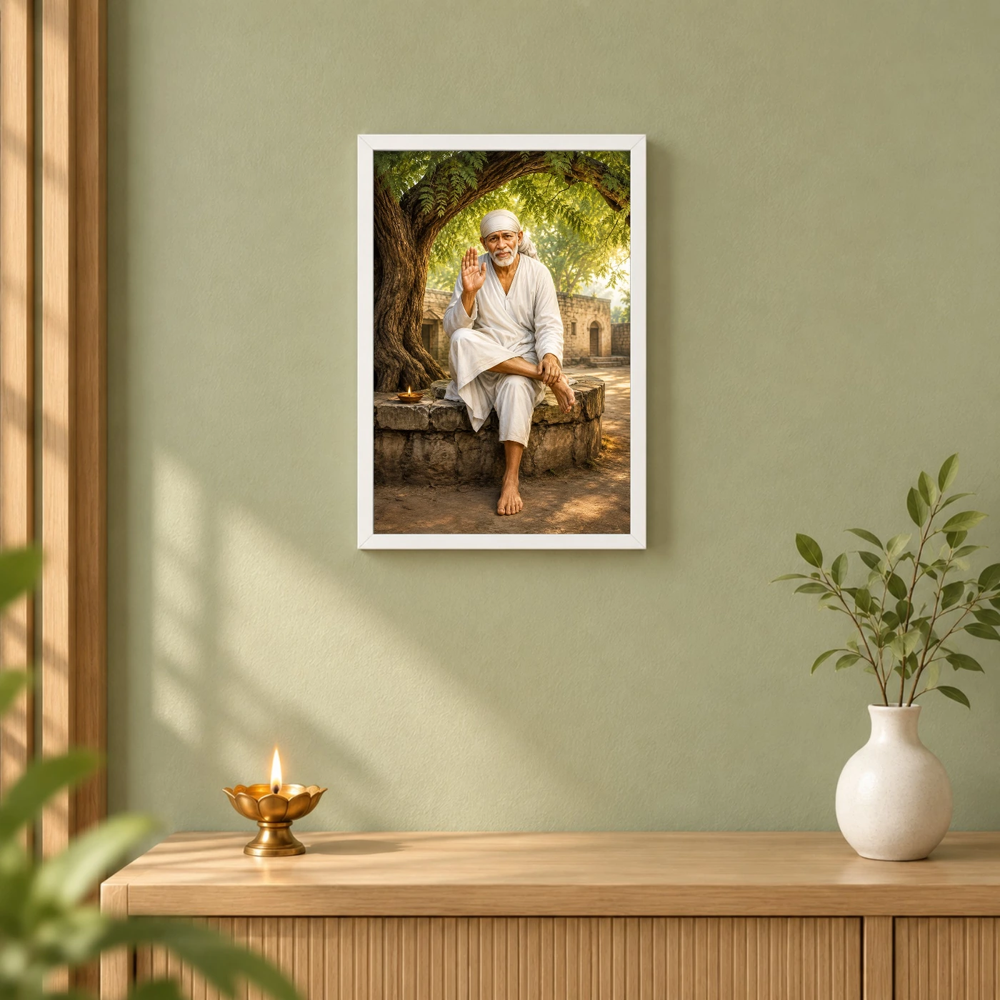 Sai Baba — Neem Tree Compassion Frame, view 6
