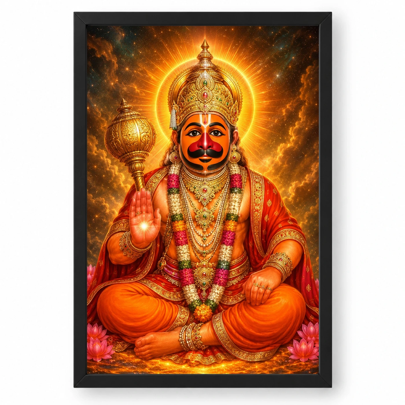 Salasar Balaji Cosmic Celestial Aura Photo Frame