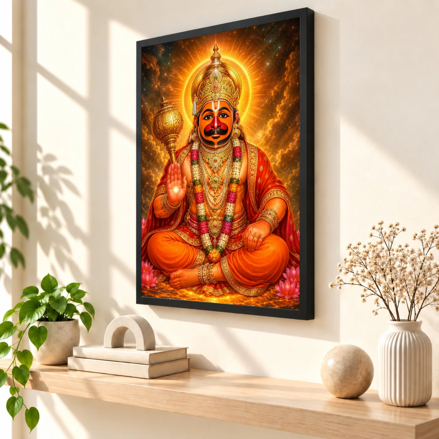 Salasar Balaji Cosmic Celestial Aura Photo Frame, view 2