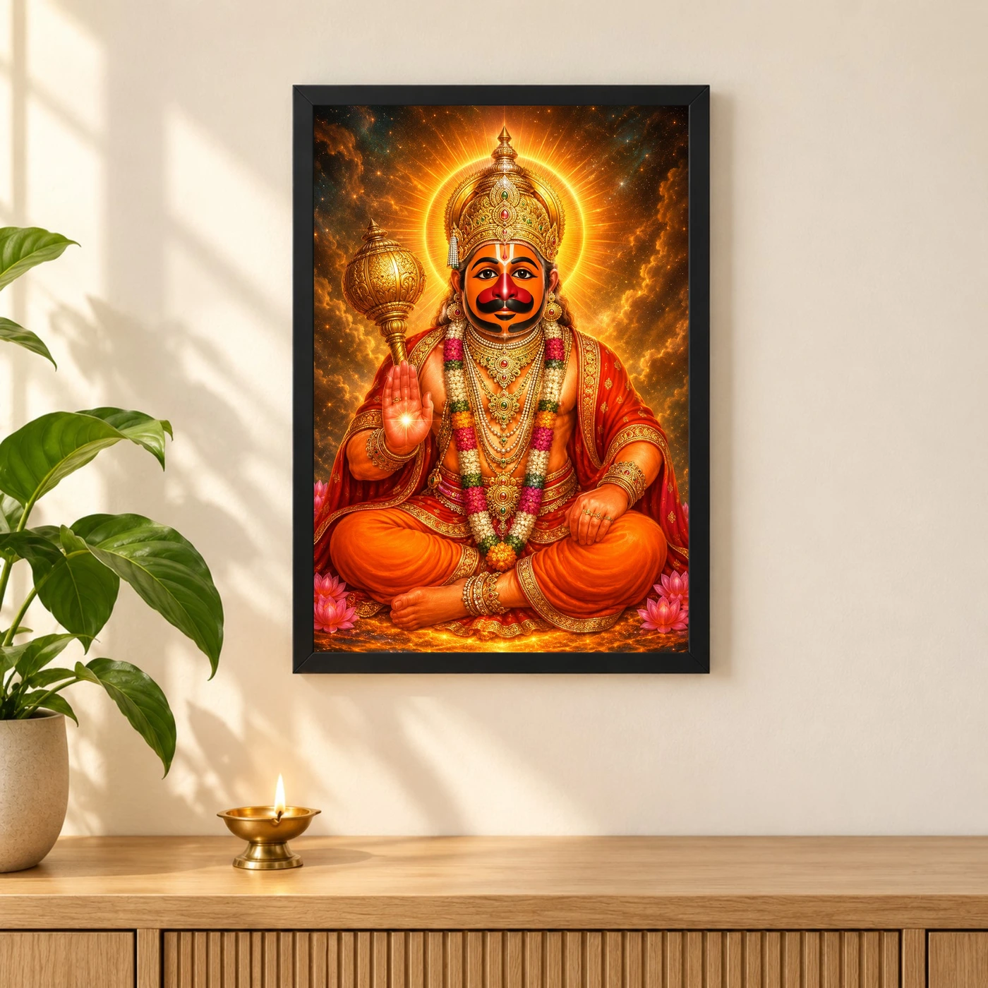 Salasar Balaji Cosmic Celestial Aura Photo Frame, view 3