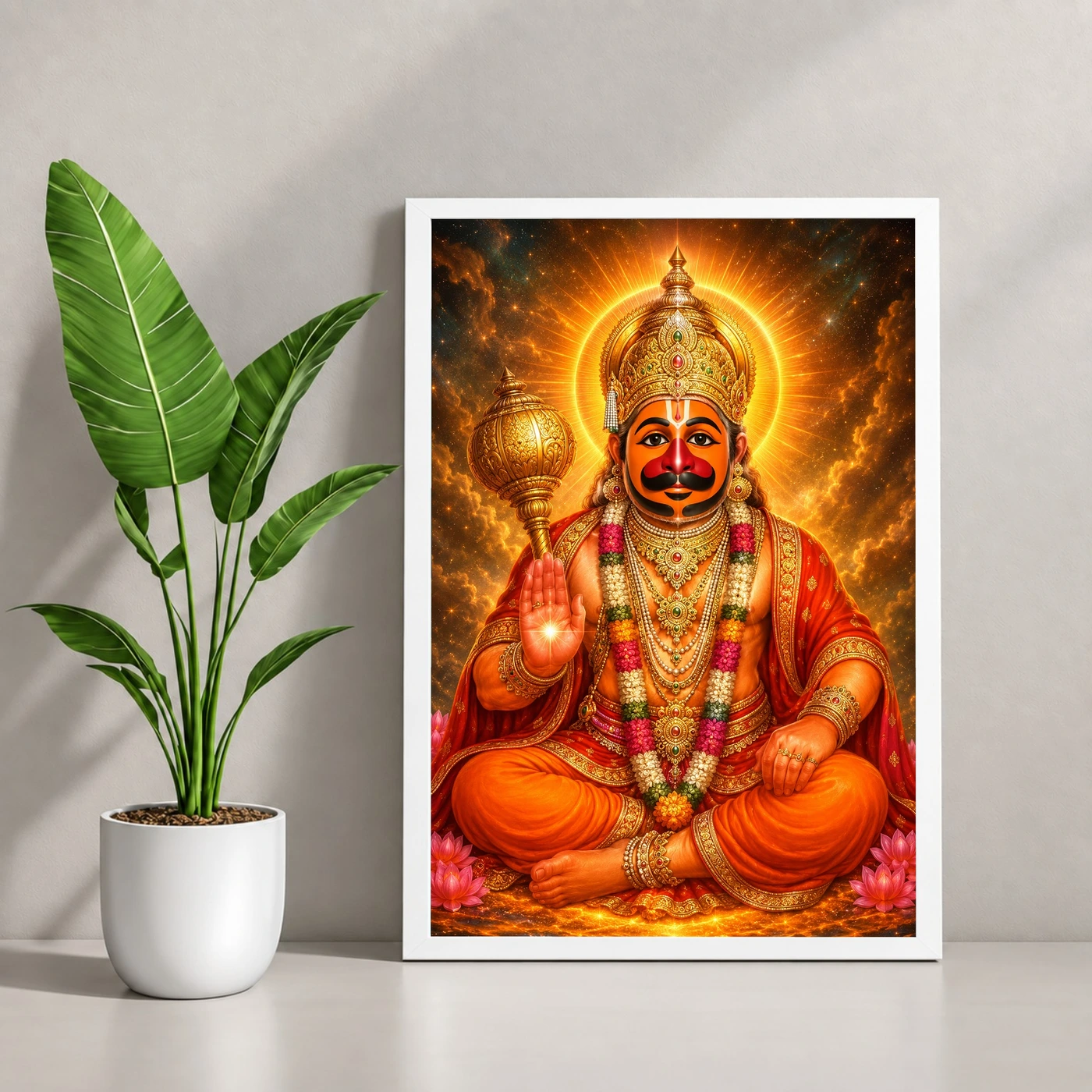 Salasar Balaji Cosmic Celestial Aura Photo Frame, view 4