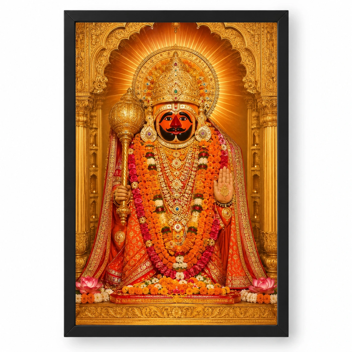 Salasar Balaji Heritage Temple Architecture Backdrop Photo Frame