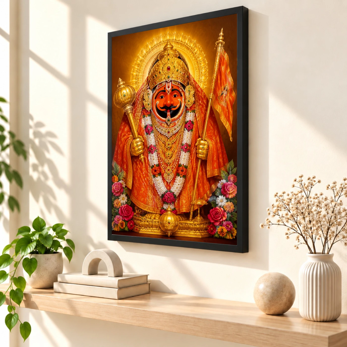 Salasar Balaji Peaceful Home Mandir Composition Photo Frame, view 2