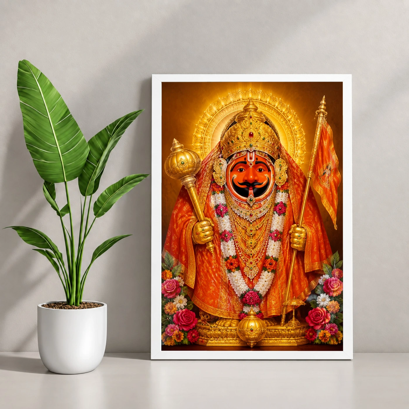 Salasar Balaji Peaceful Home Mandir Composition Photo Frame, view 4