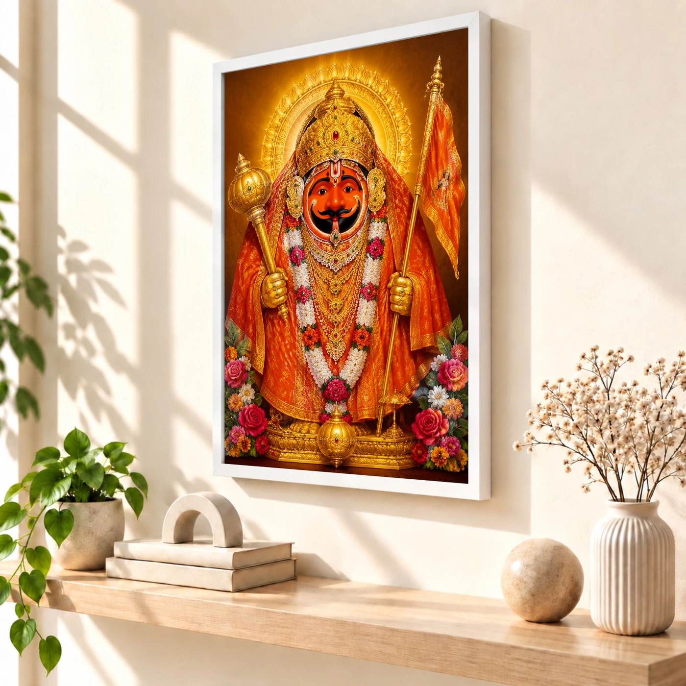 Salasar Balaji Peaceful Home Mandir Composition Photo Frame, view 7
