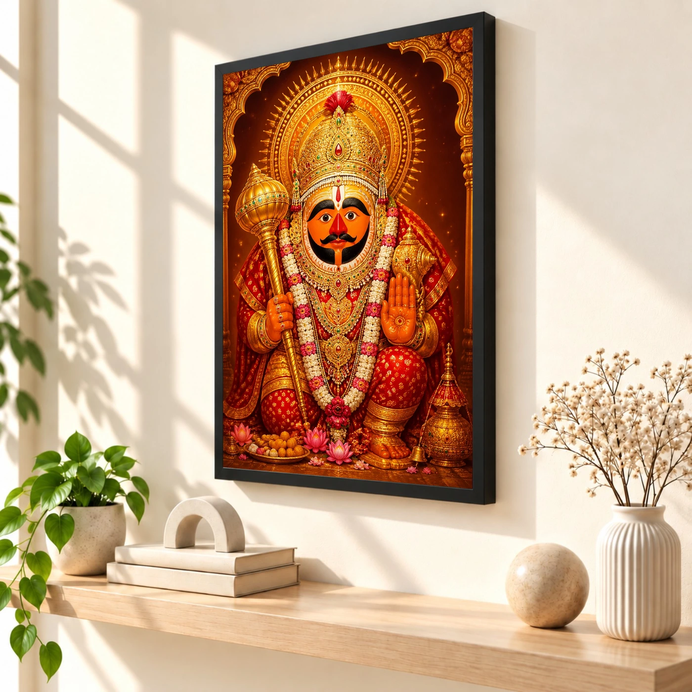 Salasar Balaji Royal Jewel-Toned Portrait Photo Frame, view 2