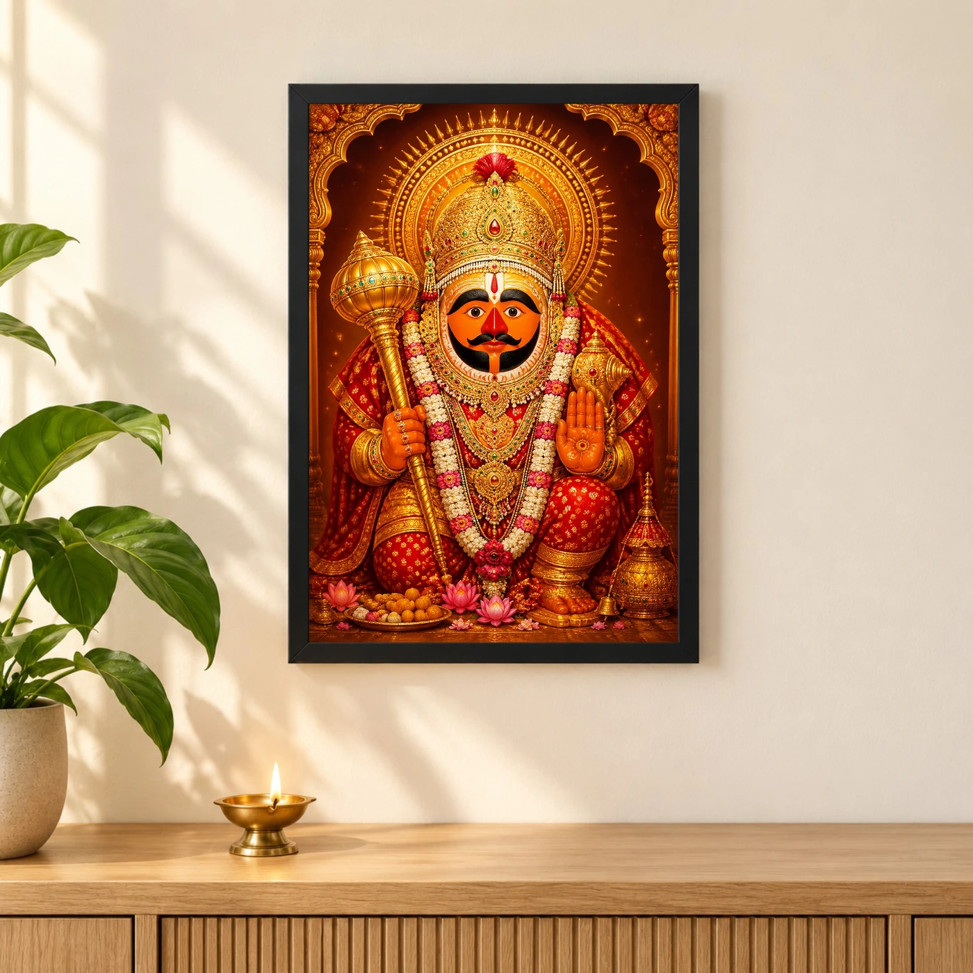 Salasar Balaji Royal Jewel-Toned Portrait Photo Frame, view 3
