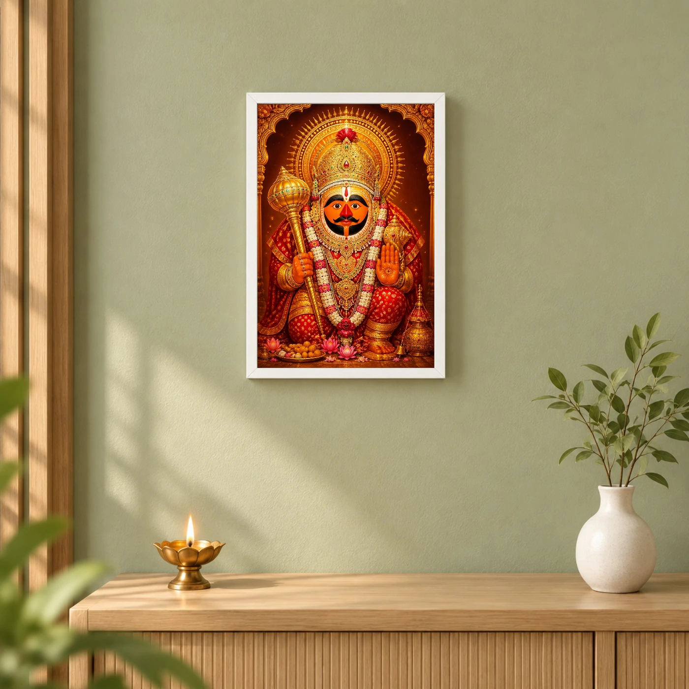 Salasar Balaji Royal Jewel-Toned Portrait Photo Frame, view 6