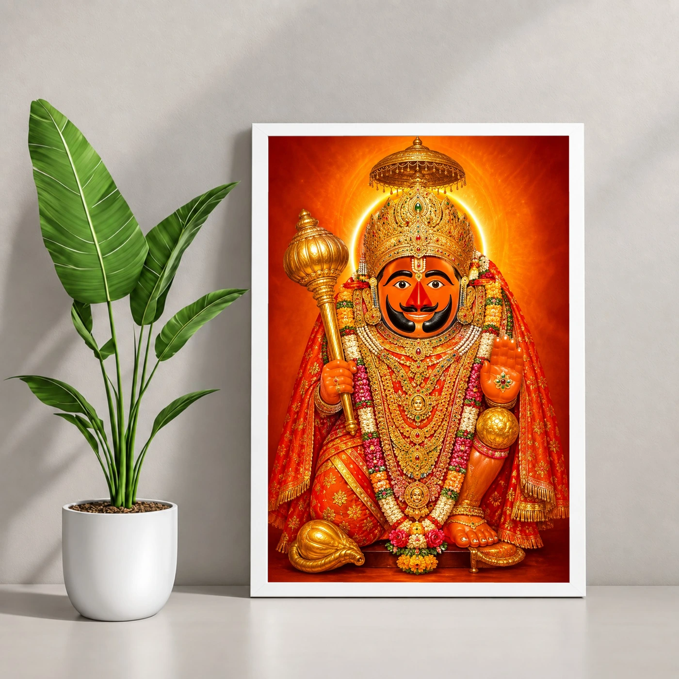 Salasar Balaji Vivid Premium Spiritual Poster Art Photo Frame, view 4