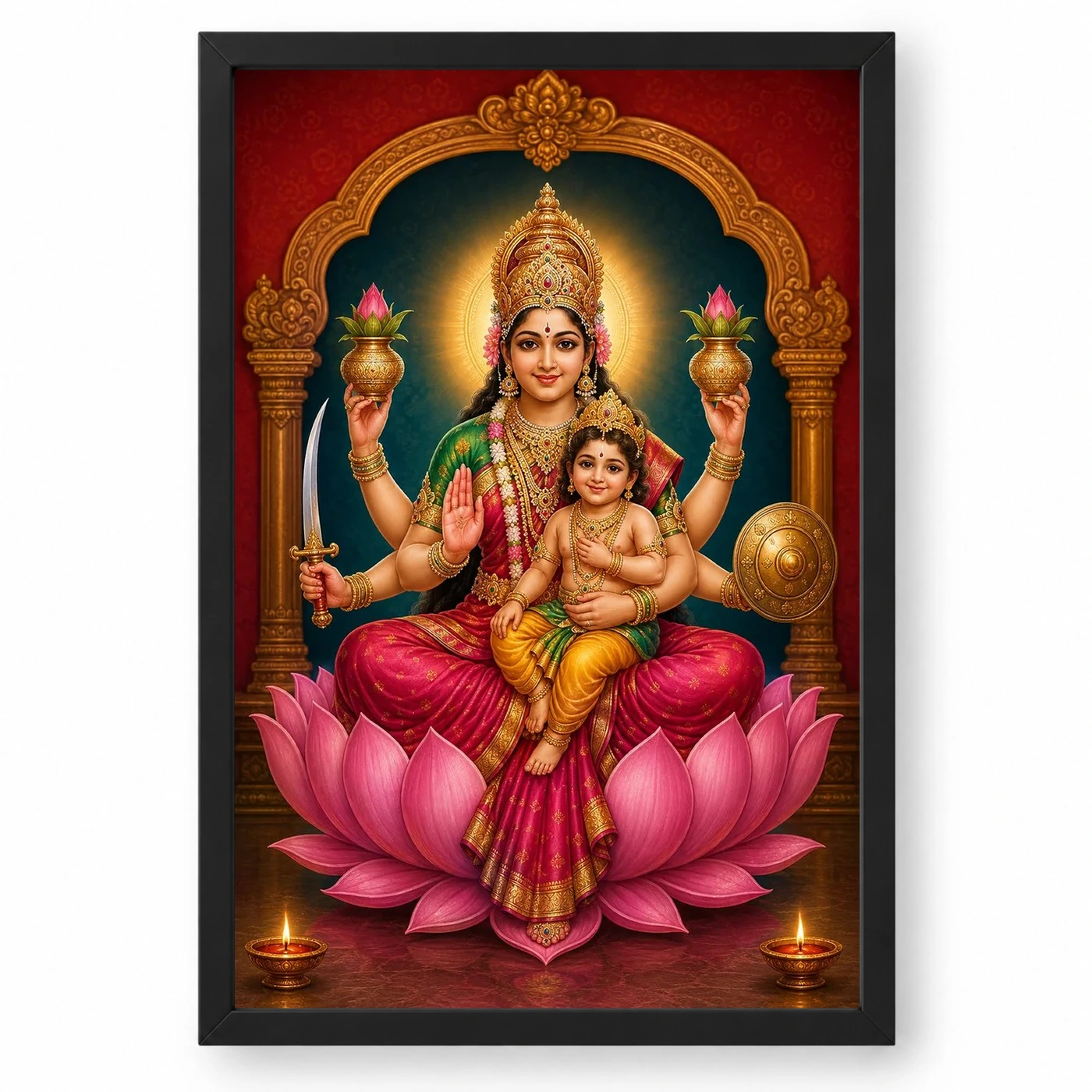 Santana Lakshmi — Goddess of Progeny Frame