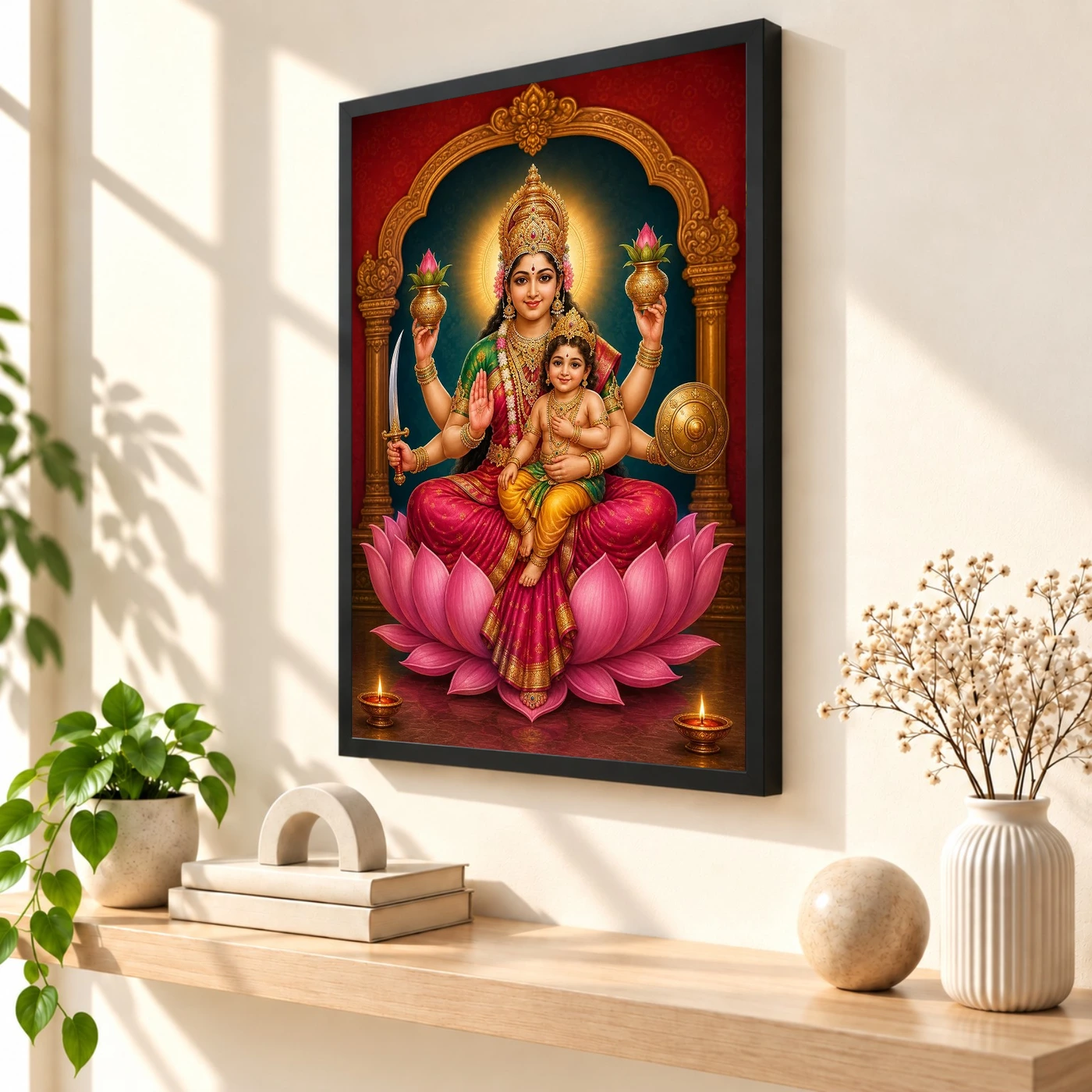 Santana Lakshmi — Goddess of Progeny Frame, view 2